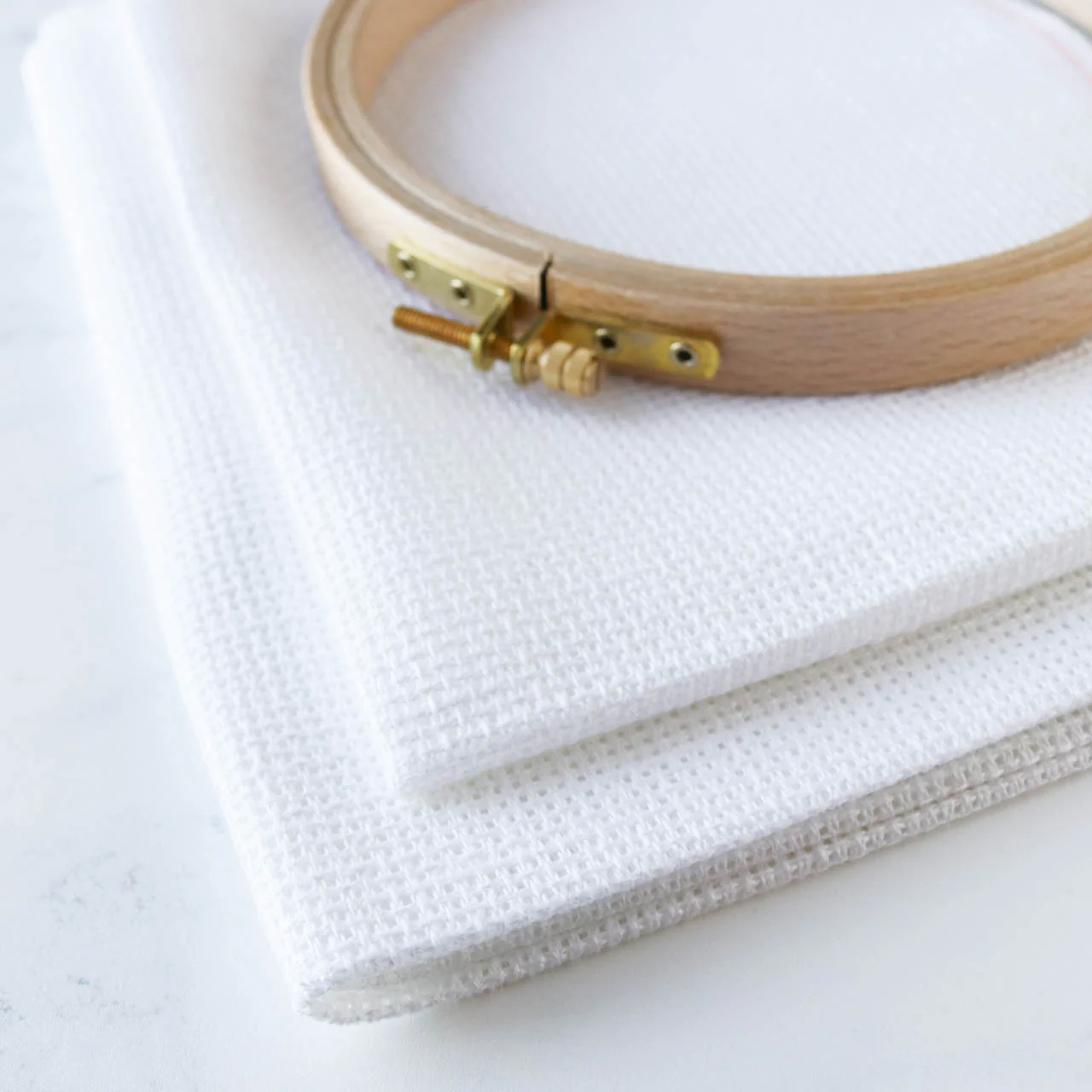 10-count Tula Cross Stitch Fabric - White - Image 4