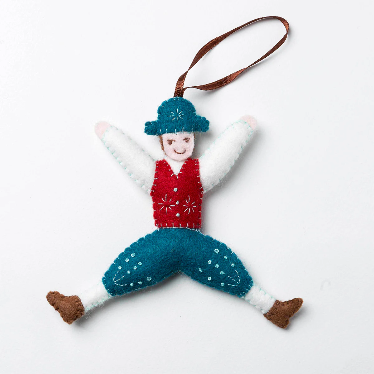 12 Days of Christmas Felt Ornament Kit - Lord-a-Leaping - Image 4