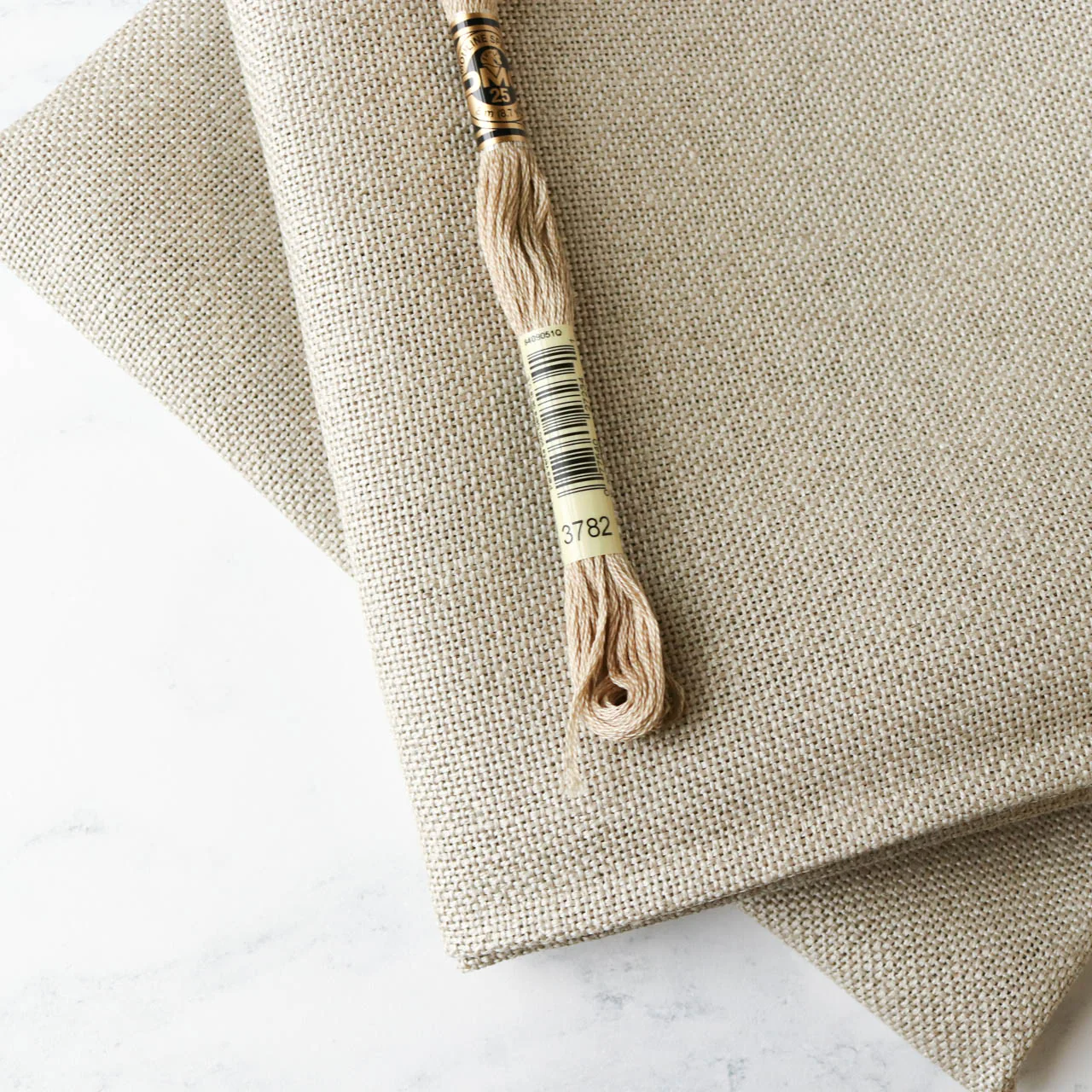20-count Cork Linen Cross Stitch Fabric - Natural/Raw - Image 3