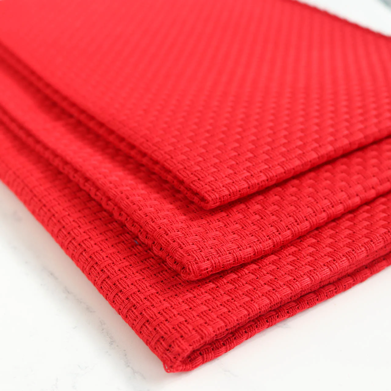 6-count Aida Cross Stitch Fabric - Red - Image 2