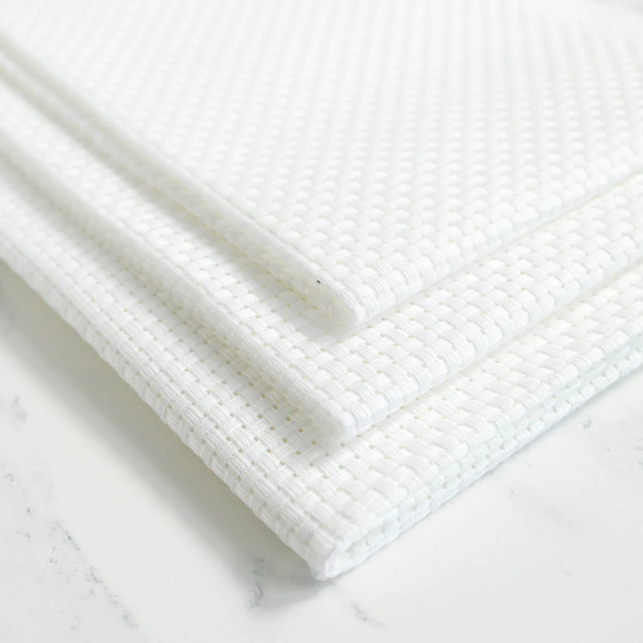 6-count Aida Cross Stitch Fabric - White - Image 2