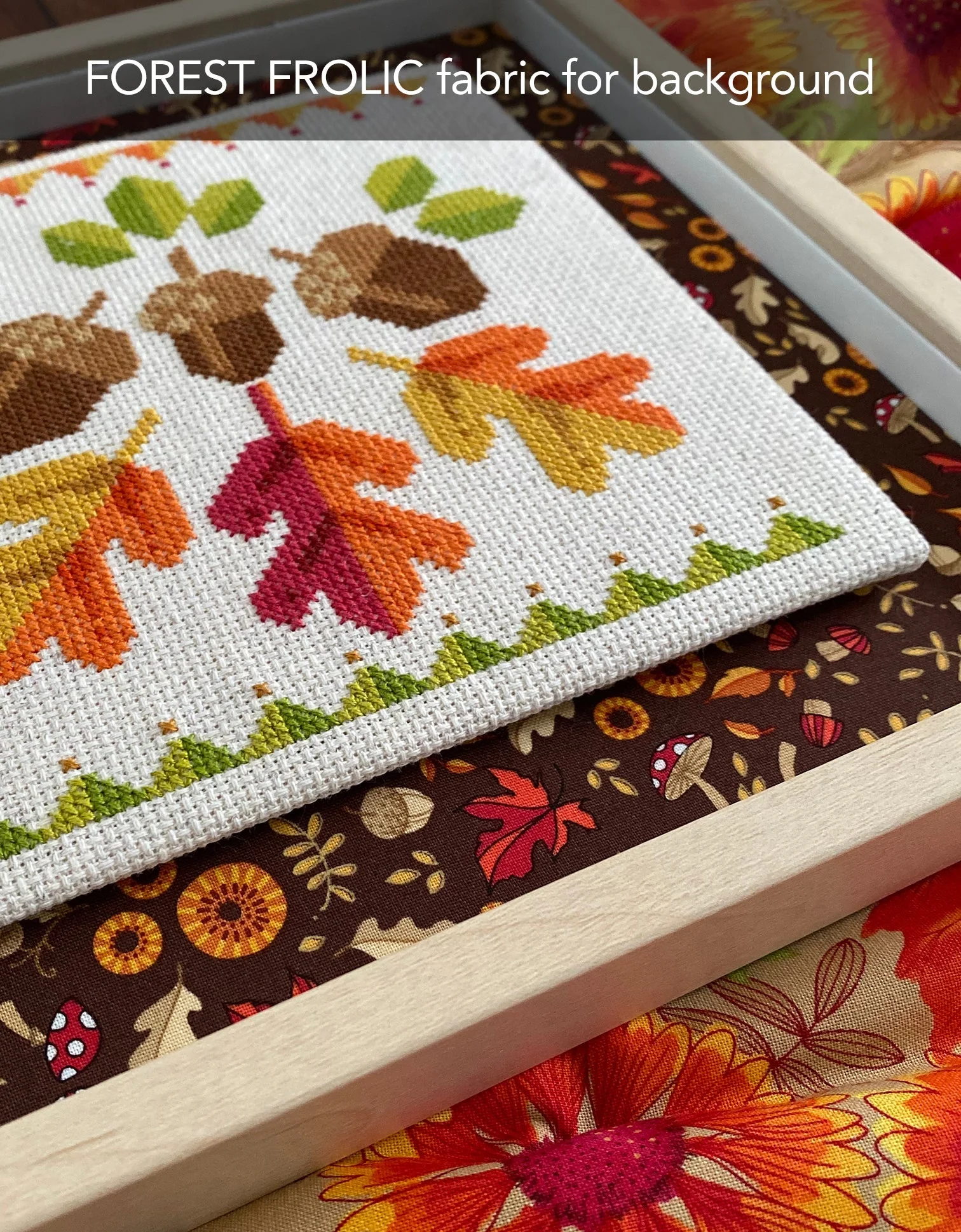 Acorn Trio Cross Stitch Pattern - Image 2