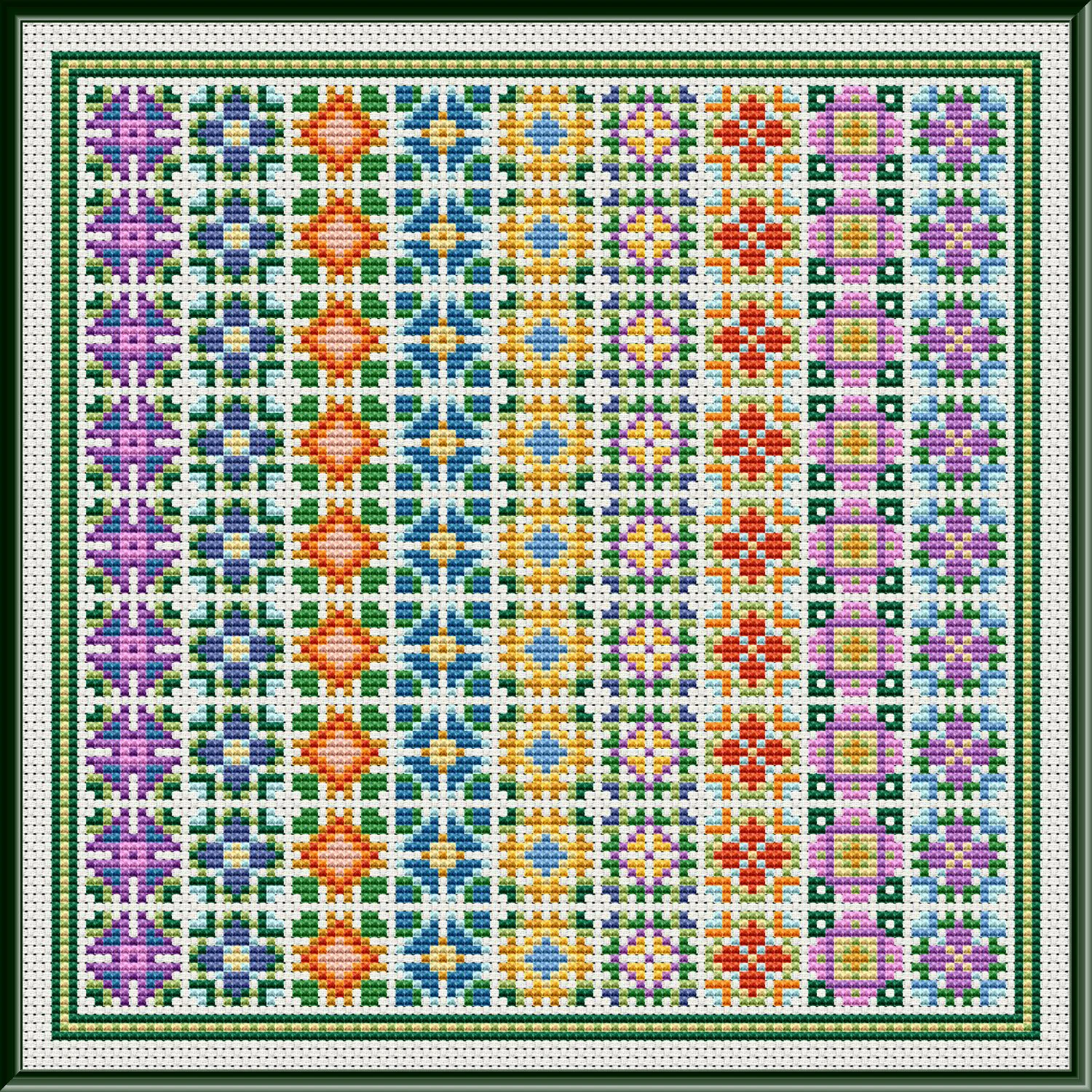 All In A Row Cross Stitch Pattern