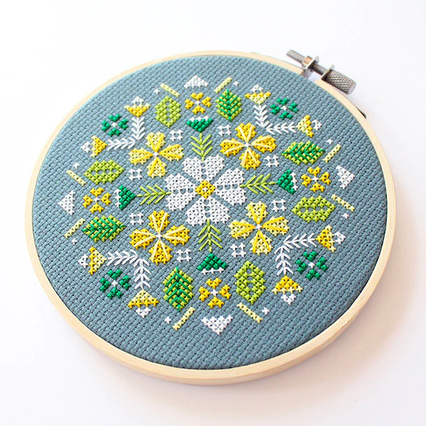 Alpine Flowers Cross Stitch Kit - Image 3