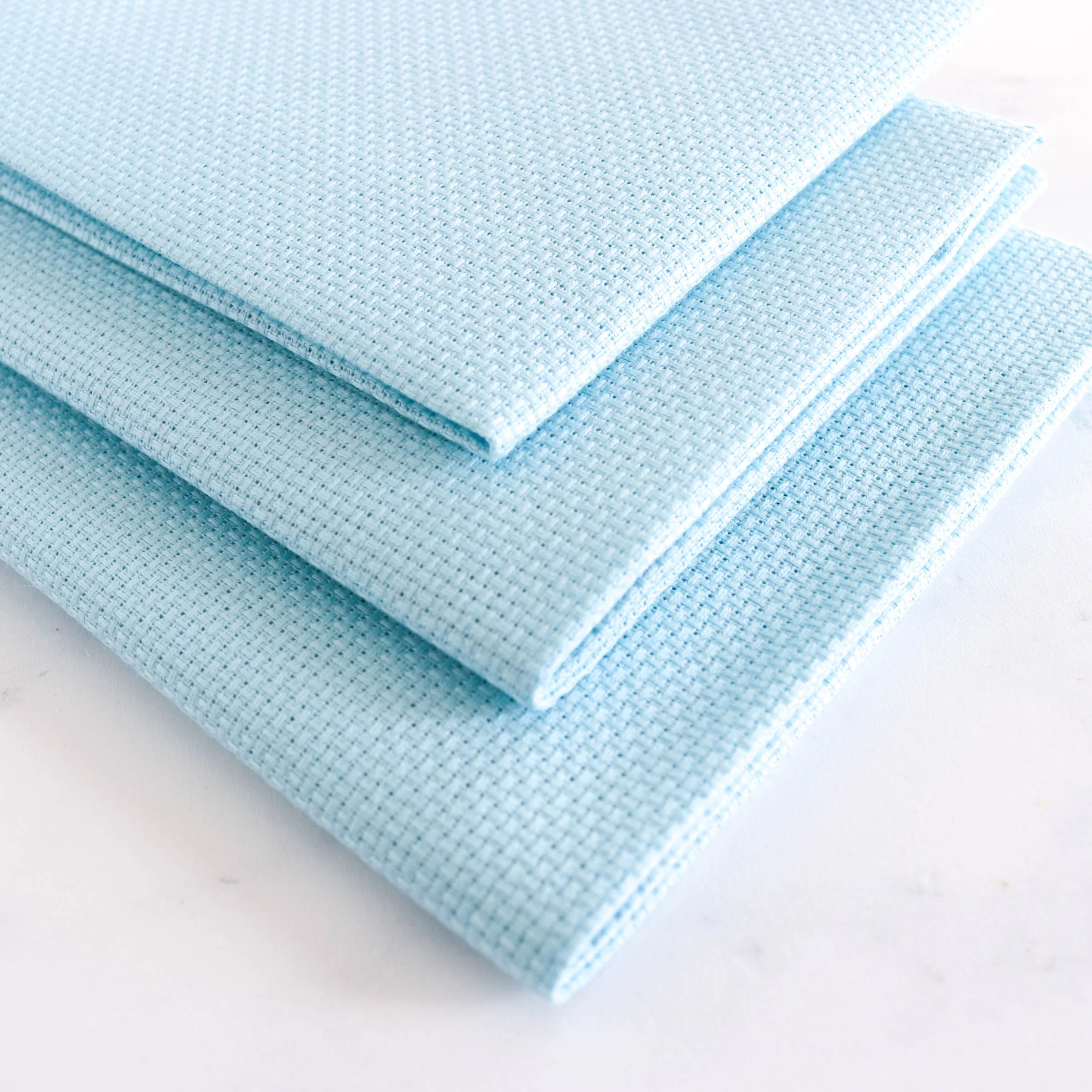 Aqua Aida Cross Stitch Fabric - 14 Count - Image 2