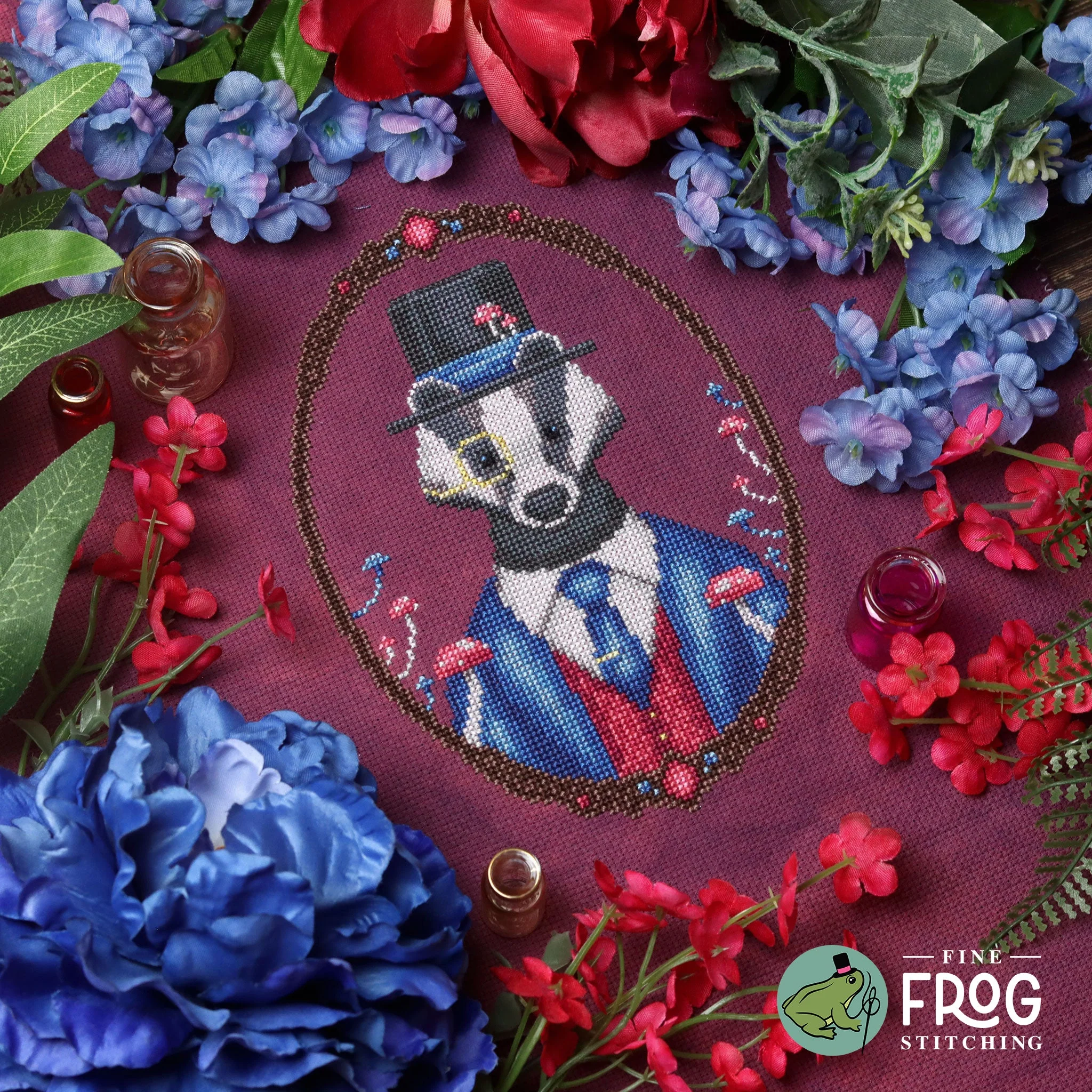 Badger Gentleman Cross Stitch Pattern