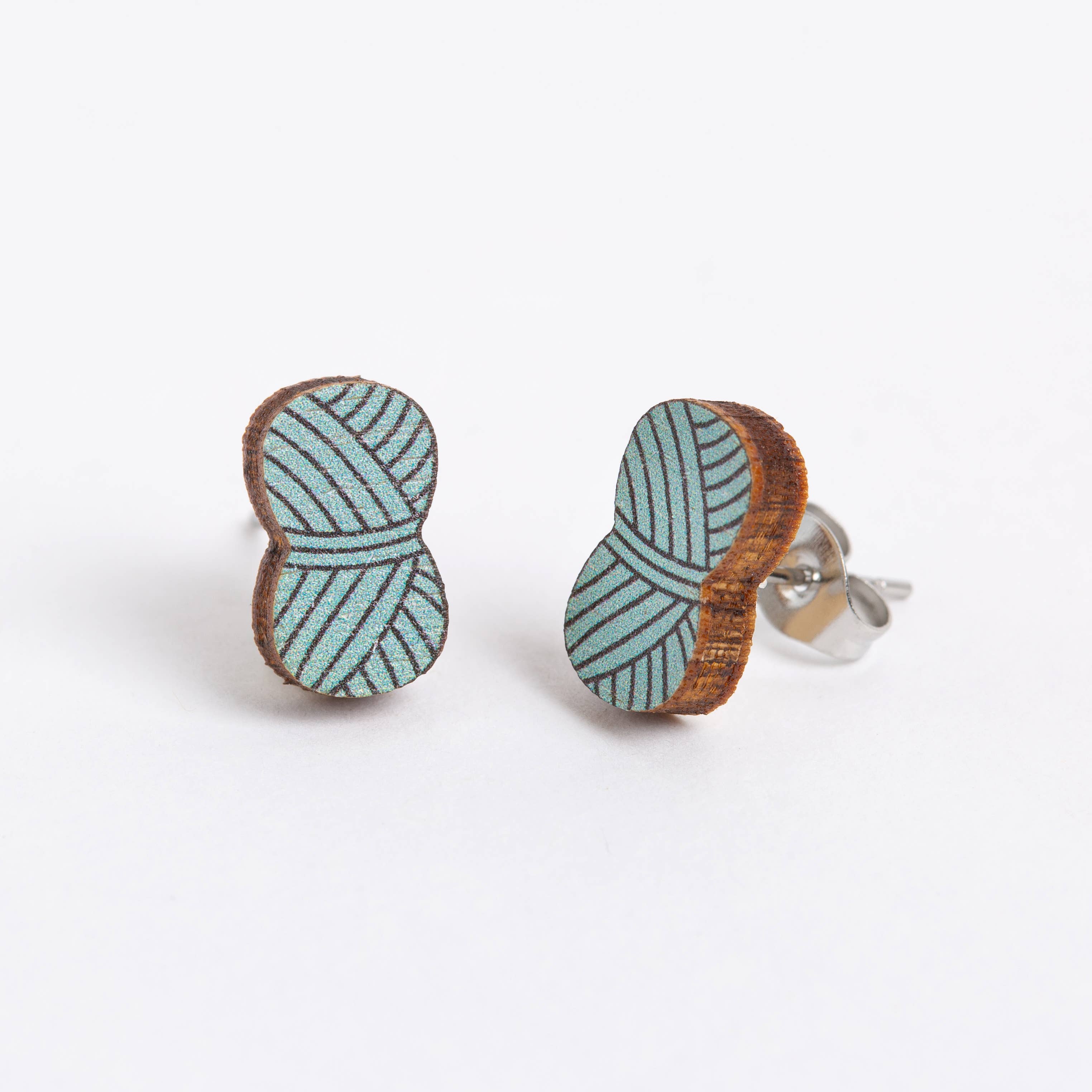 Crafty Earrings - Ball of Yarn - Image 2