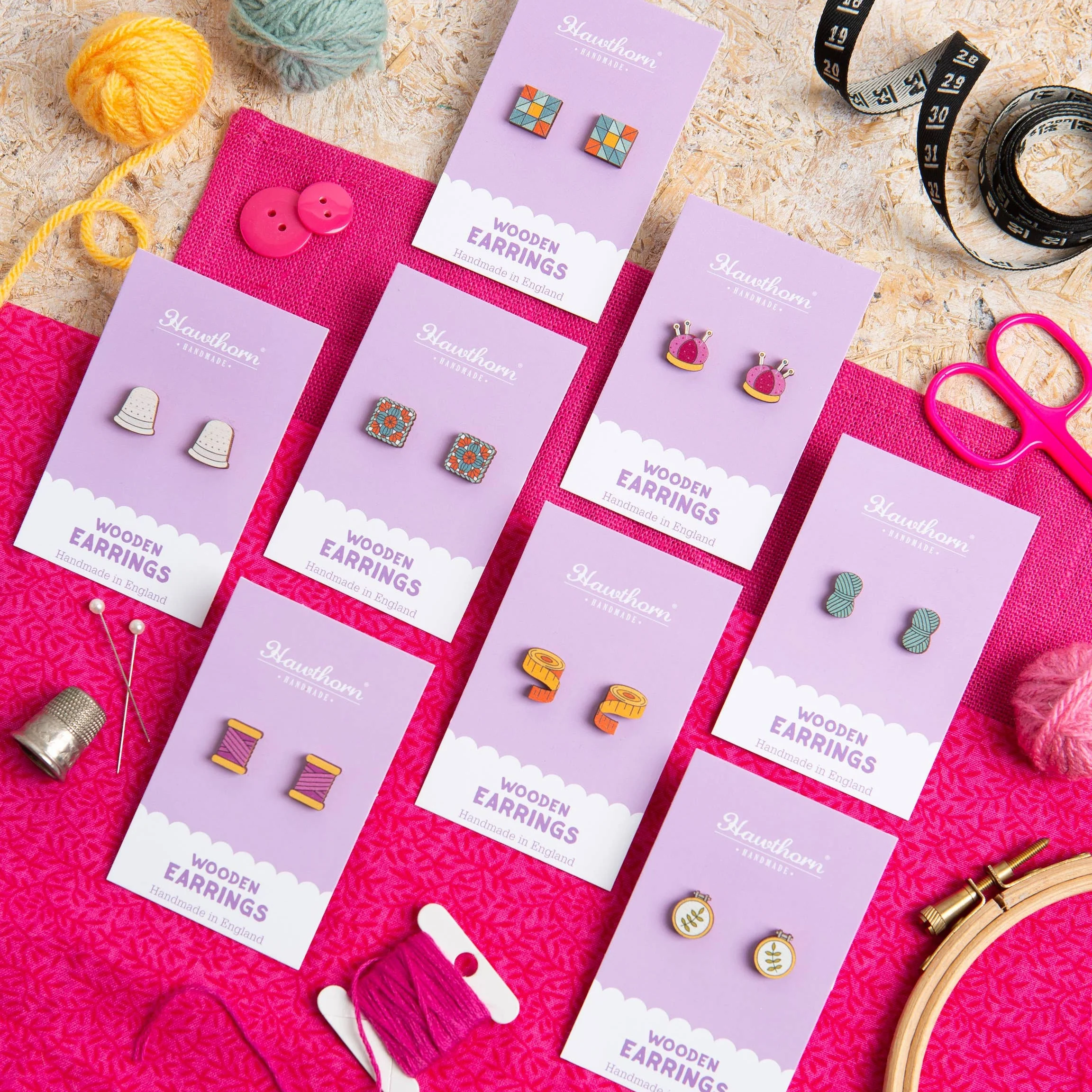 Crafty Earrings - Ball of Yarn - Image 5