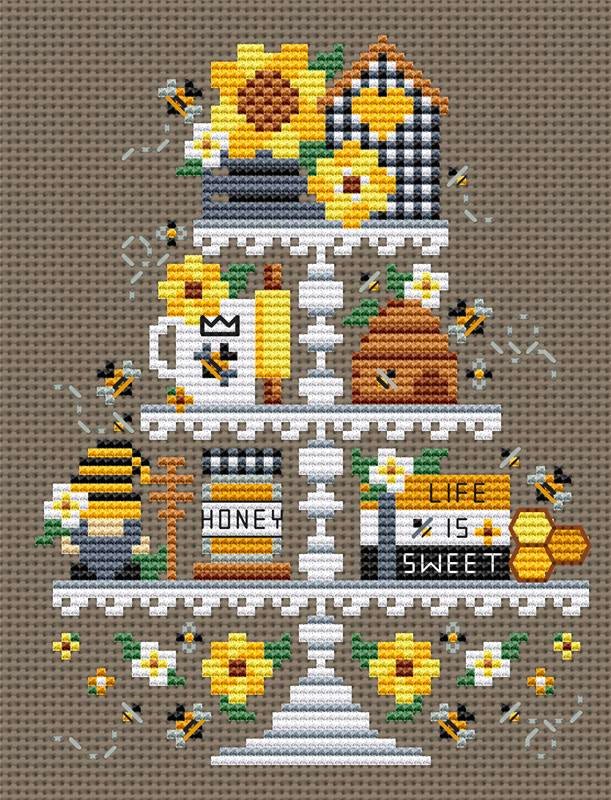 Bee Tier Cross Stitch Pattern - Image 3