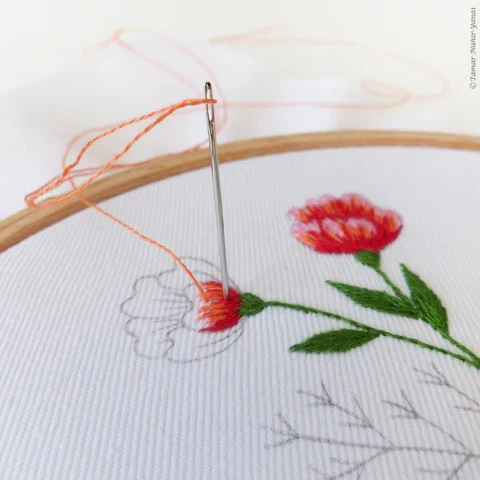 Between the Flowers Hand Embroidery Kit - Image 3