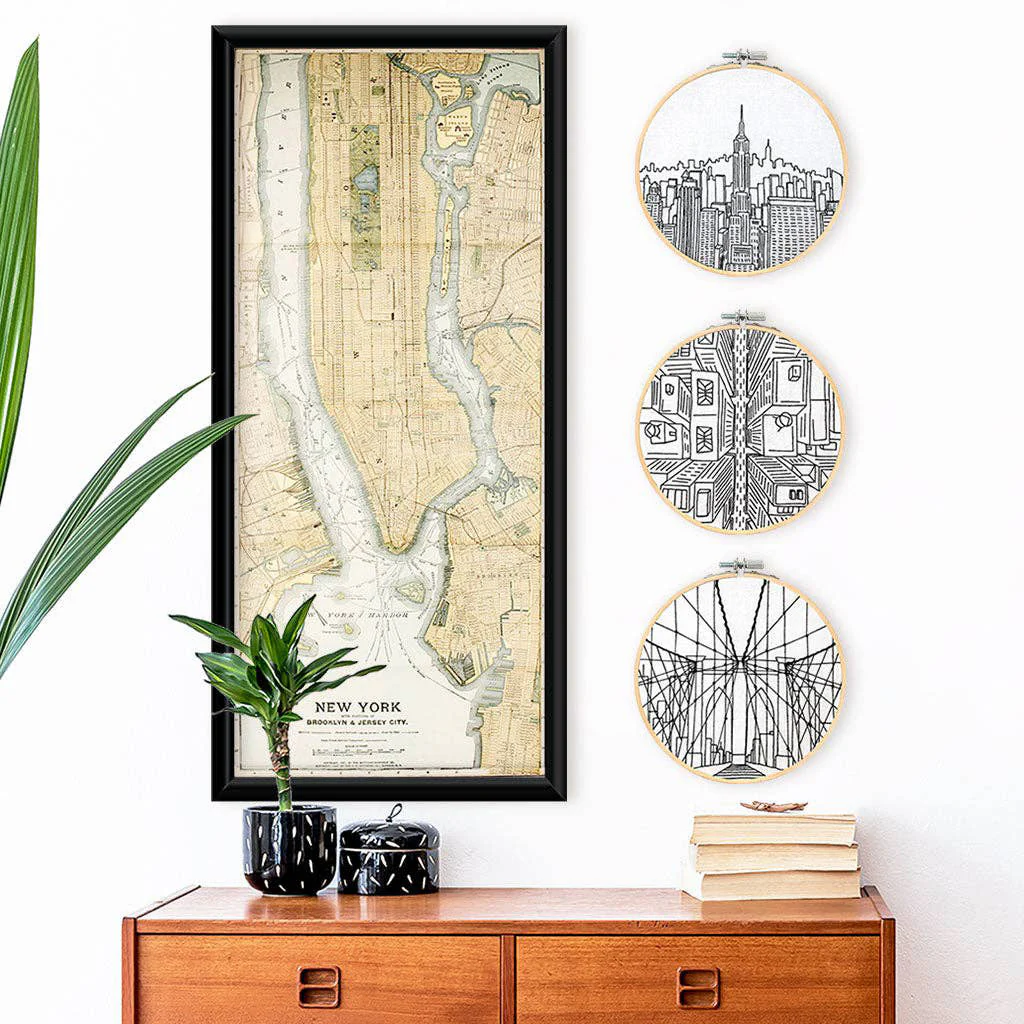 New York City Hand Embroidery Kit - Bird's Eye View - Image 5