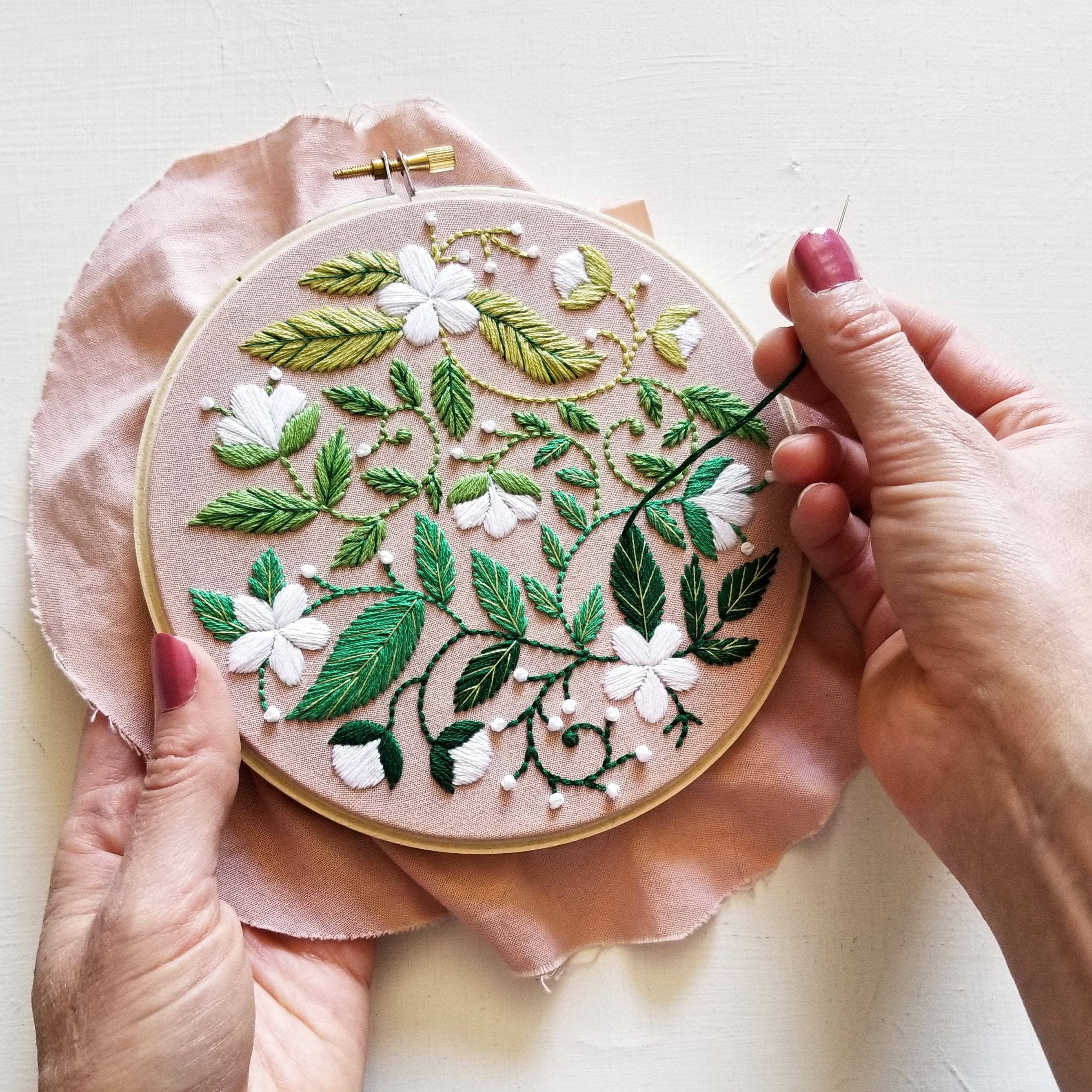 Blissful Blooms Hand Embroidery Kit