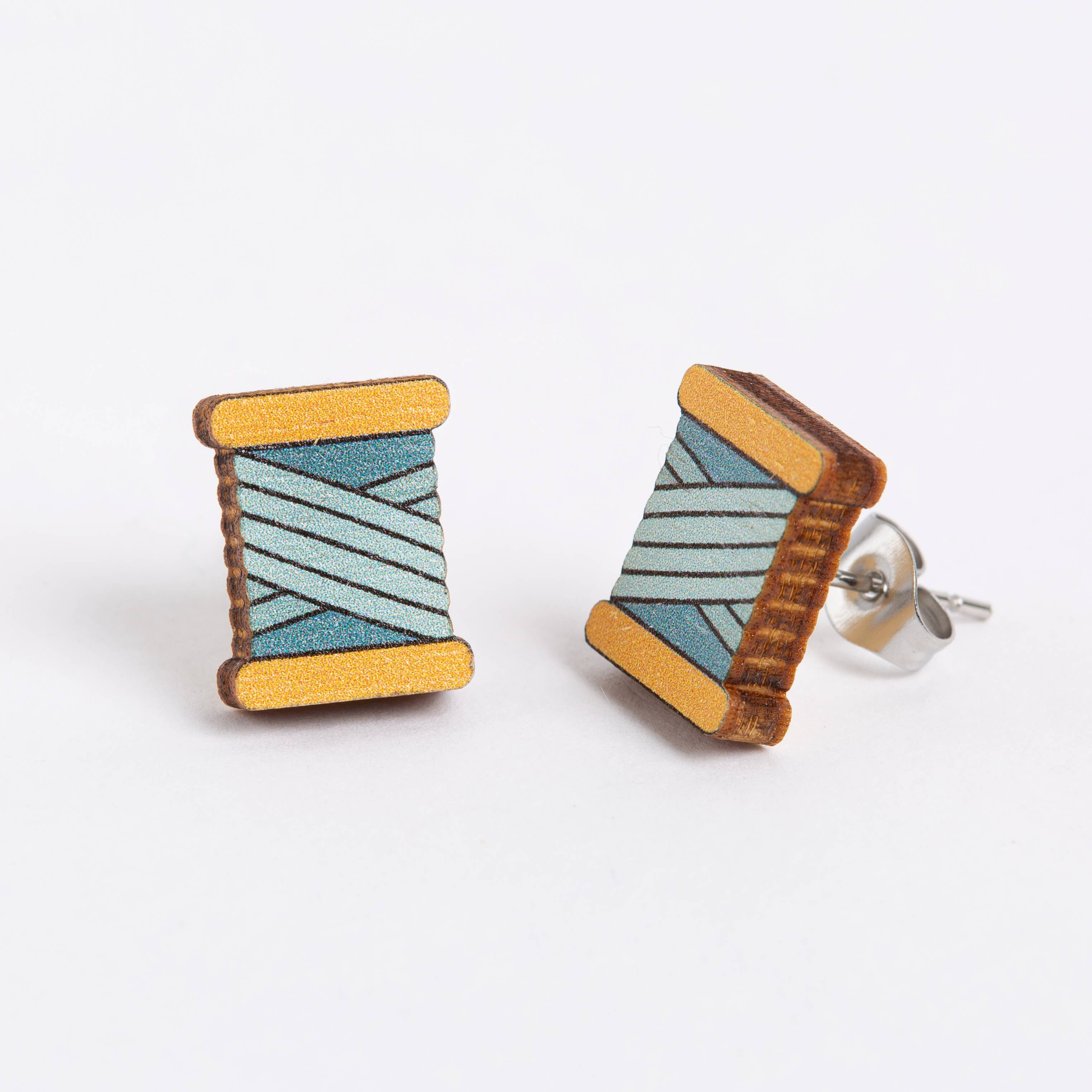 Crafty Earrings - Thread Bobbins - Image 2