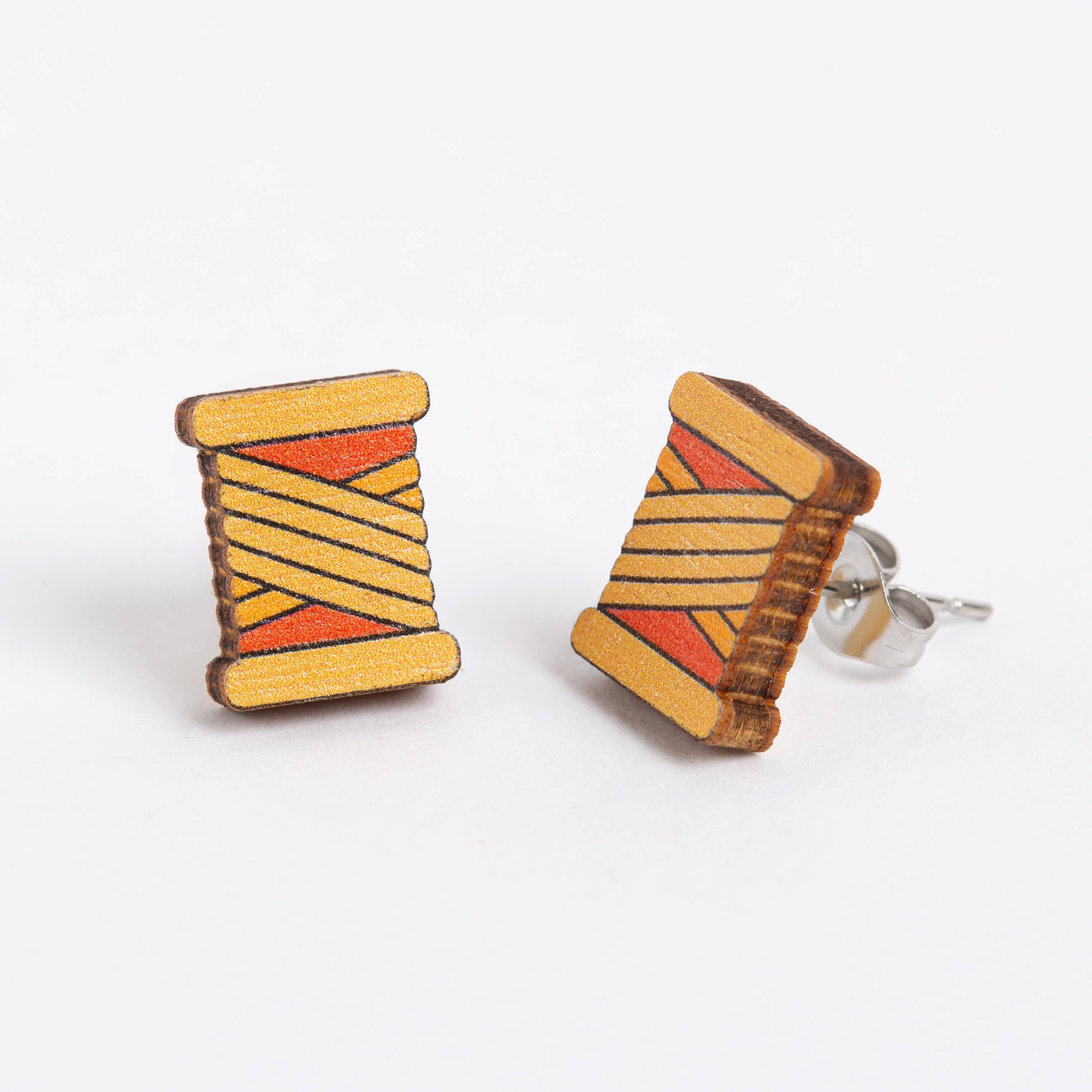 Crafty Earrings - Thread Bobbins - Image 4