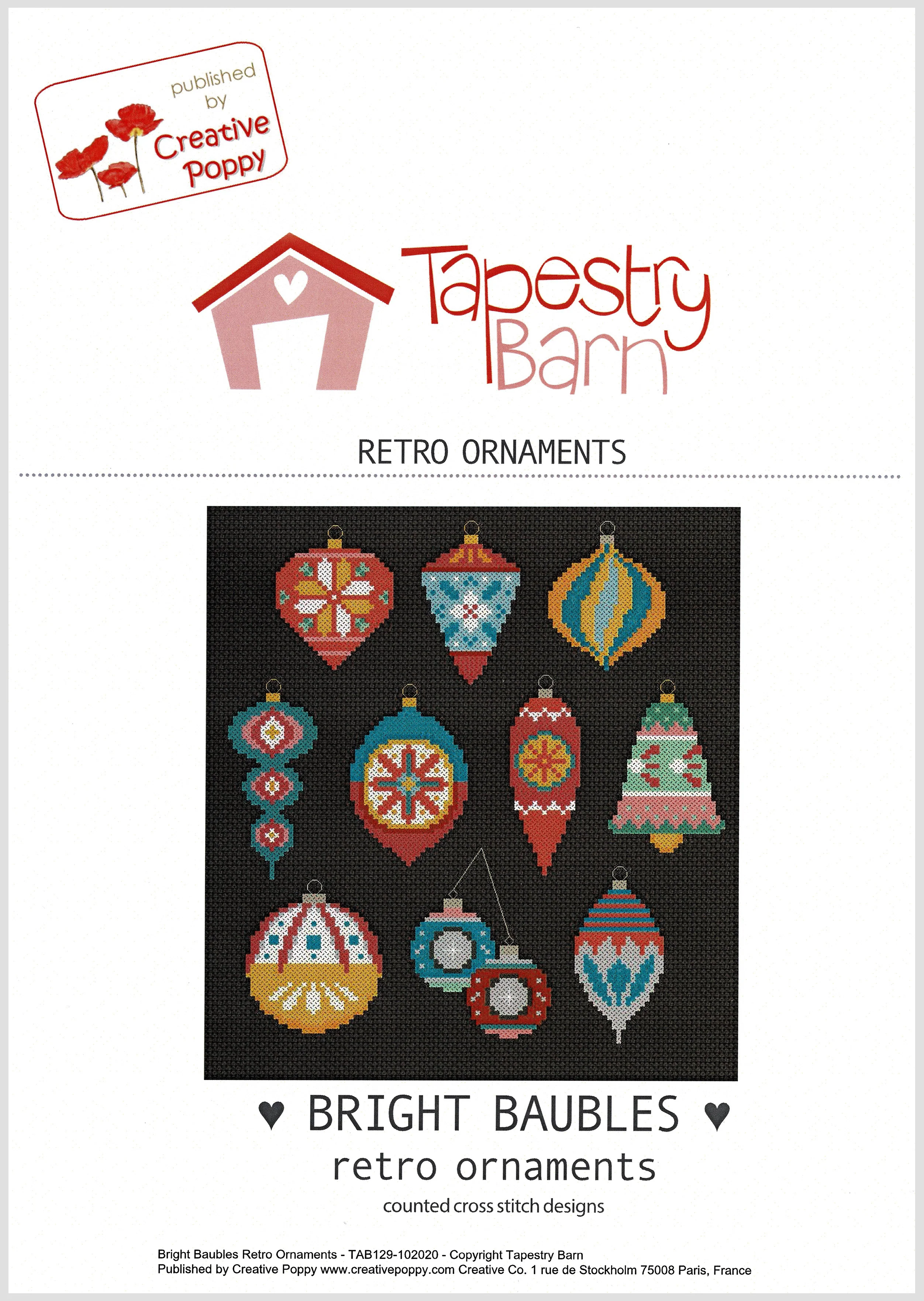 Bright Baubles Cross Stitch Pattern - Image 3