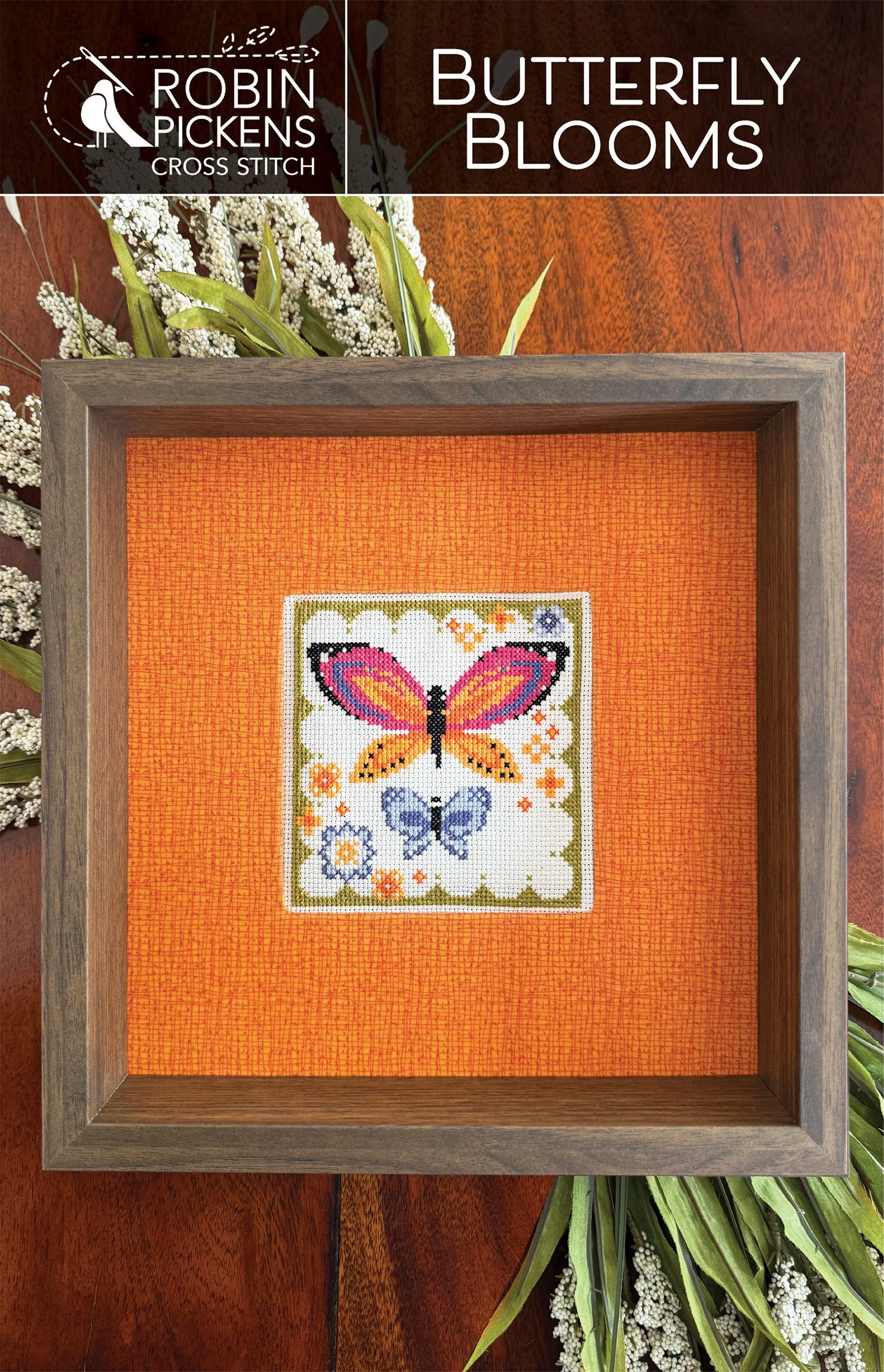 Butterfly Blooms Cross Stitch Pattern - Image 2