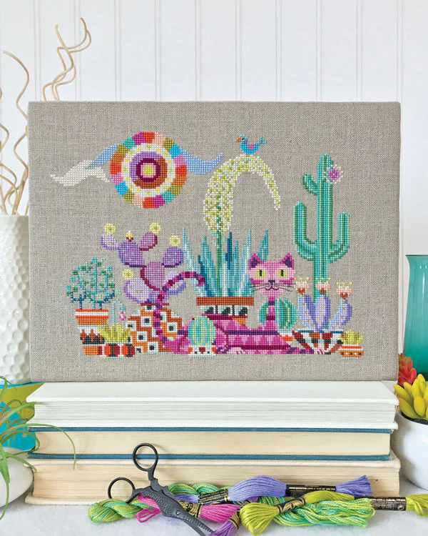 Cactus Cat Cross Stitch Pattern - Image 2
