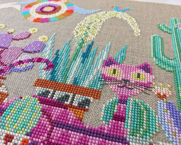 Cactus Cat Cross Stitch Pattern - Image 3