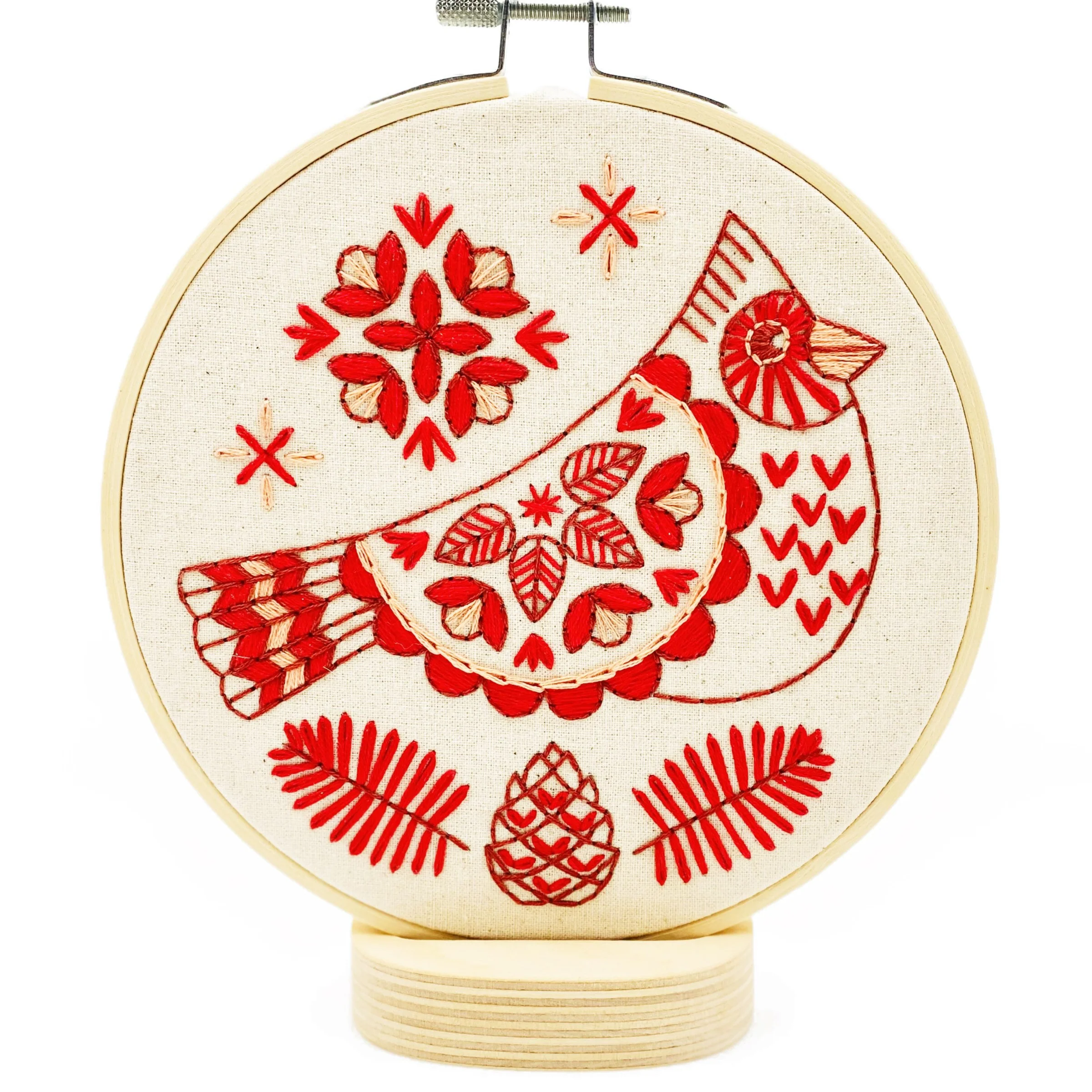 Cardinal Hand Embroidery Kit