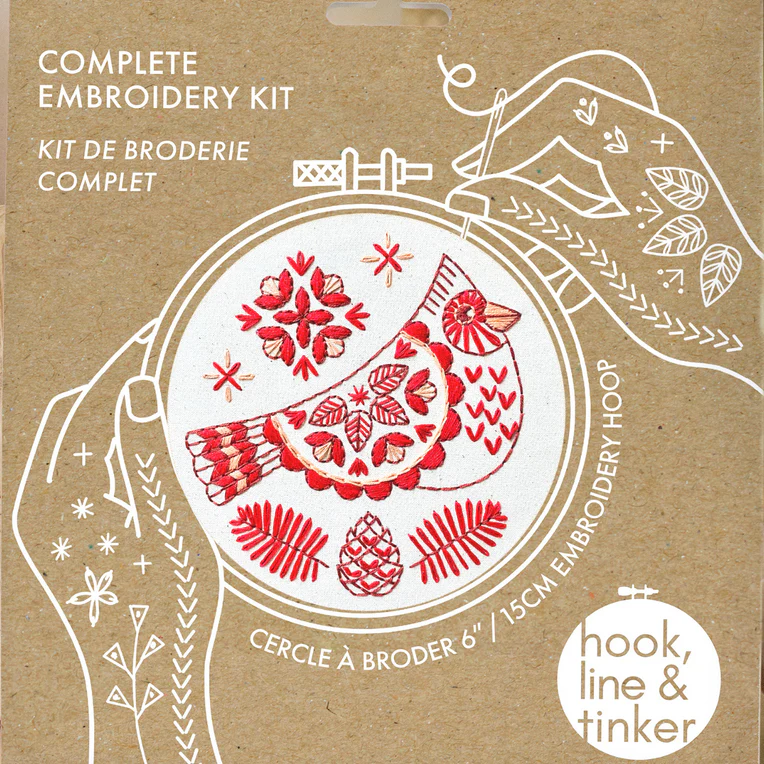 Cardinal Hand Embroidery Kit - Image 4