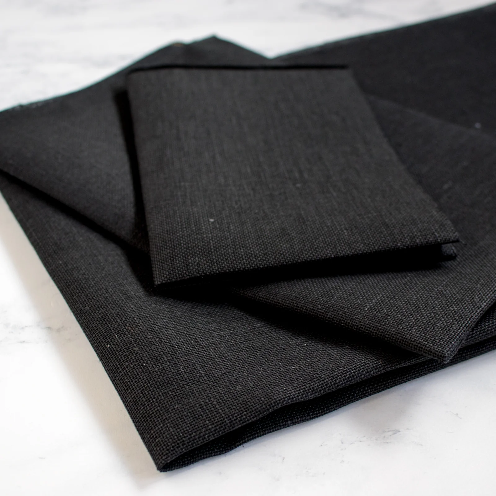 Cashel Black Linen Cross Stitch Fabric - 28 count - Image 3