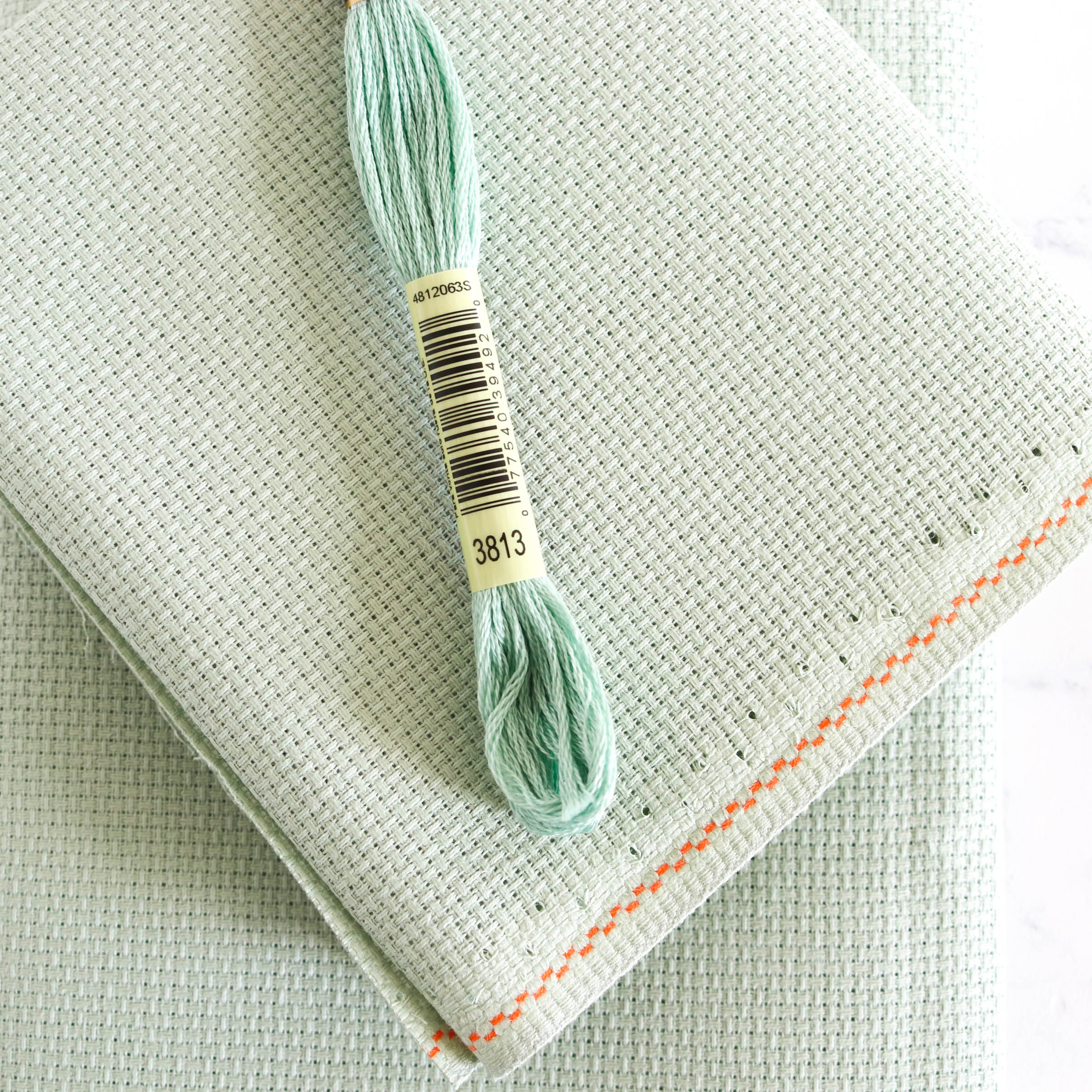 Celadon Aida Cross Stitch Fabric - Image 3