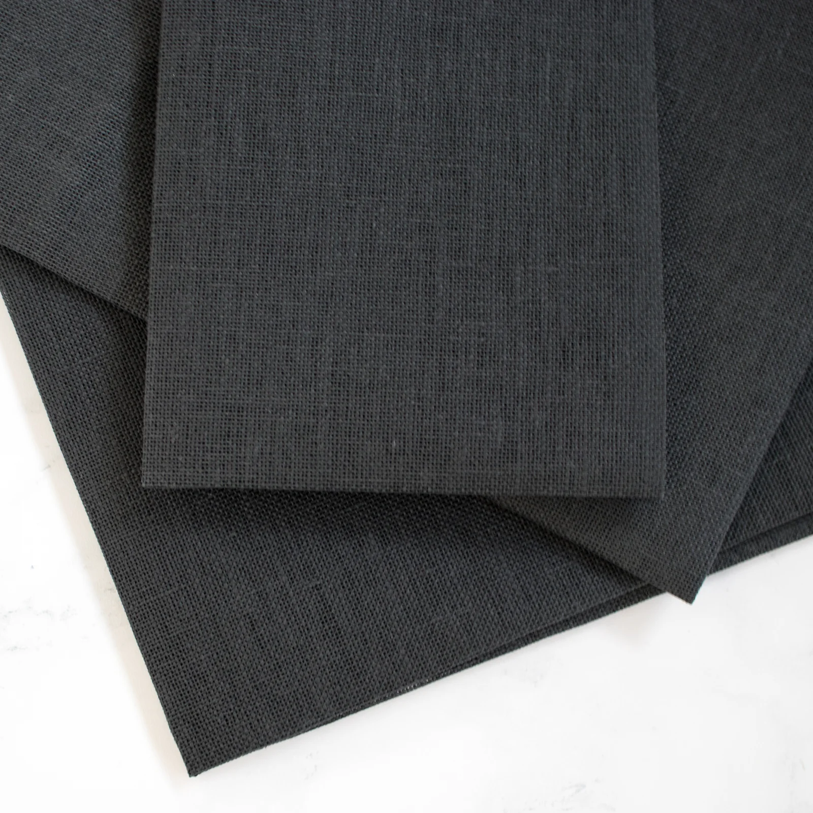 Chalkboard Black Linen Cross Stitch Fabric - 32 count - Image 3