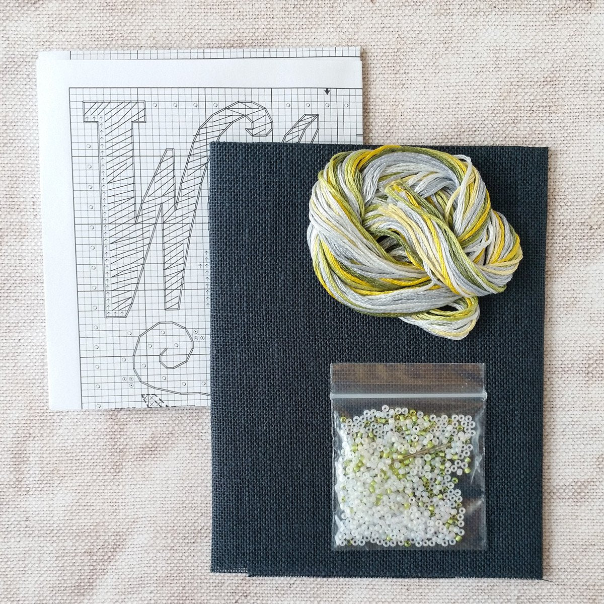 Chalkboard Inspired Cross Stitch Kit - Welcome Home - Image 3