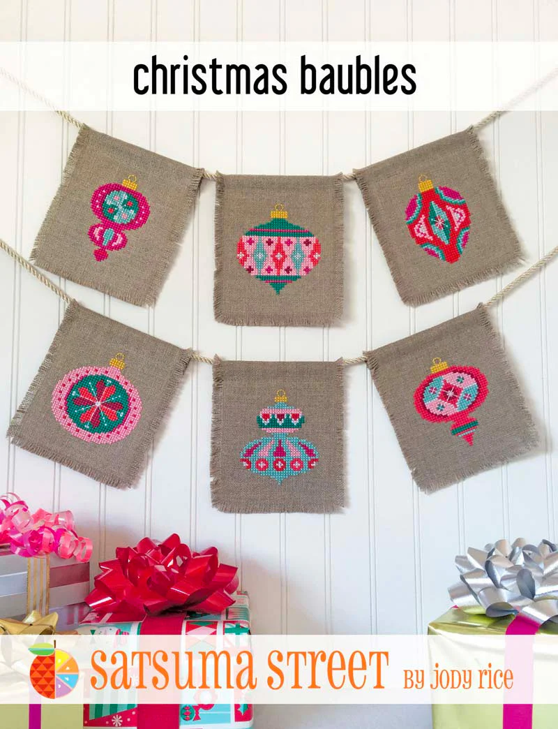Christmas Baubles Cross Stitch Pattern - Image 2