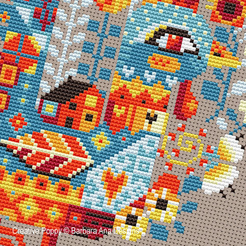Christmas Flower Cross Stitch Pattern - Image 4