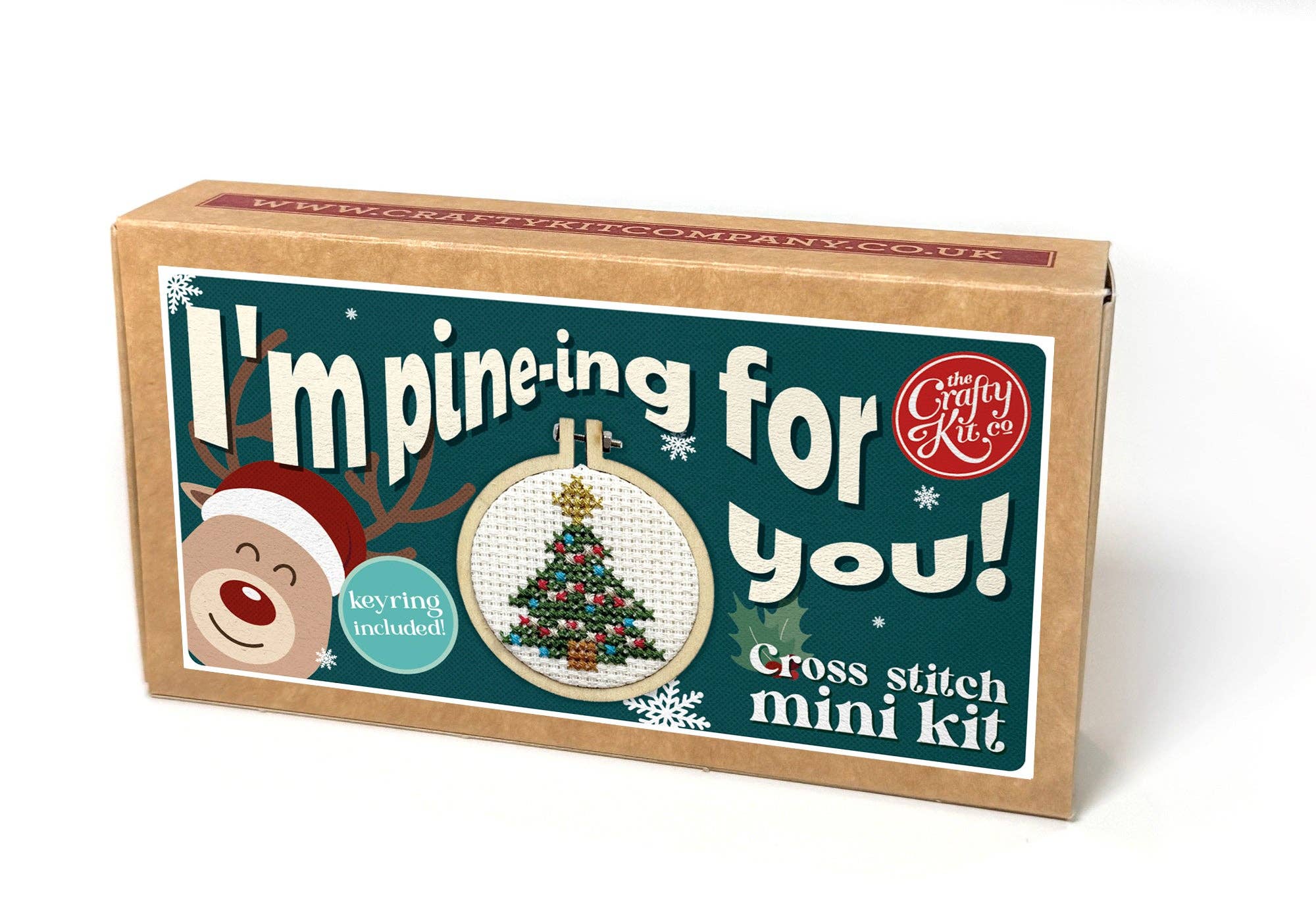 Mini Matchbox Cross Stitch Kit - Christmas Tree - Image 3