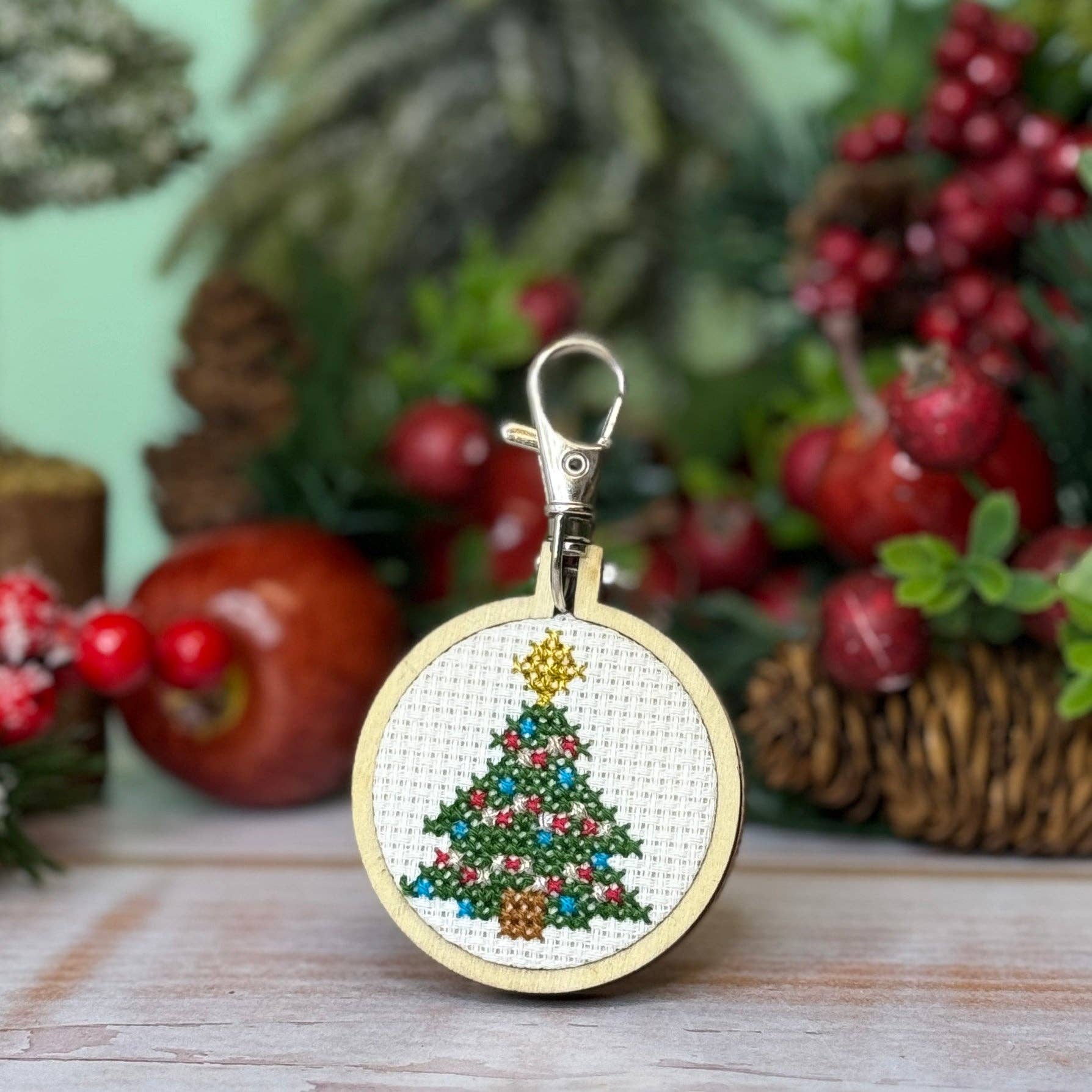 Mini Matchbox Cross Stitch Kit - Christmas Tree - Image 5