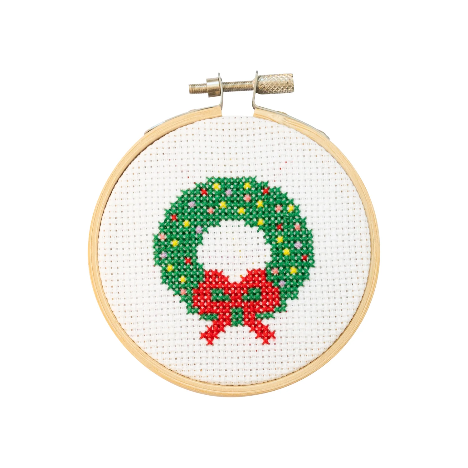 Christmas Wreath Cross Stitch Kit - Image 3