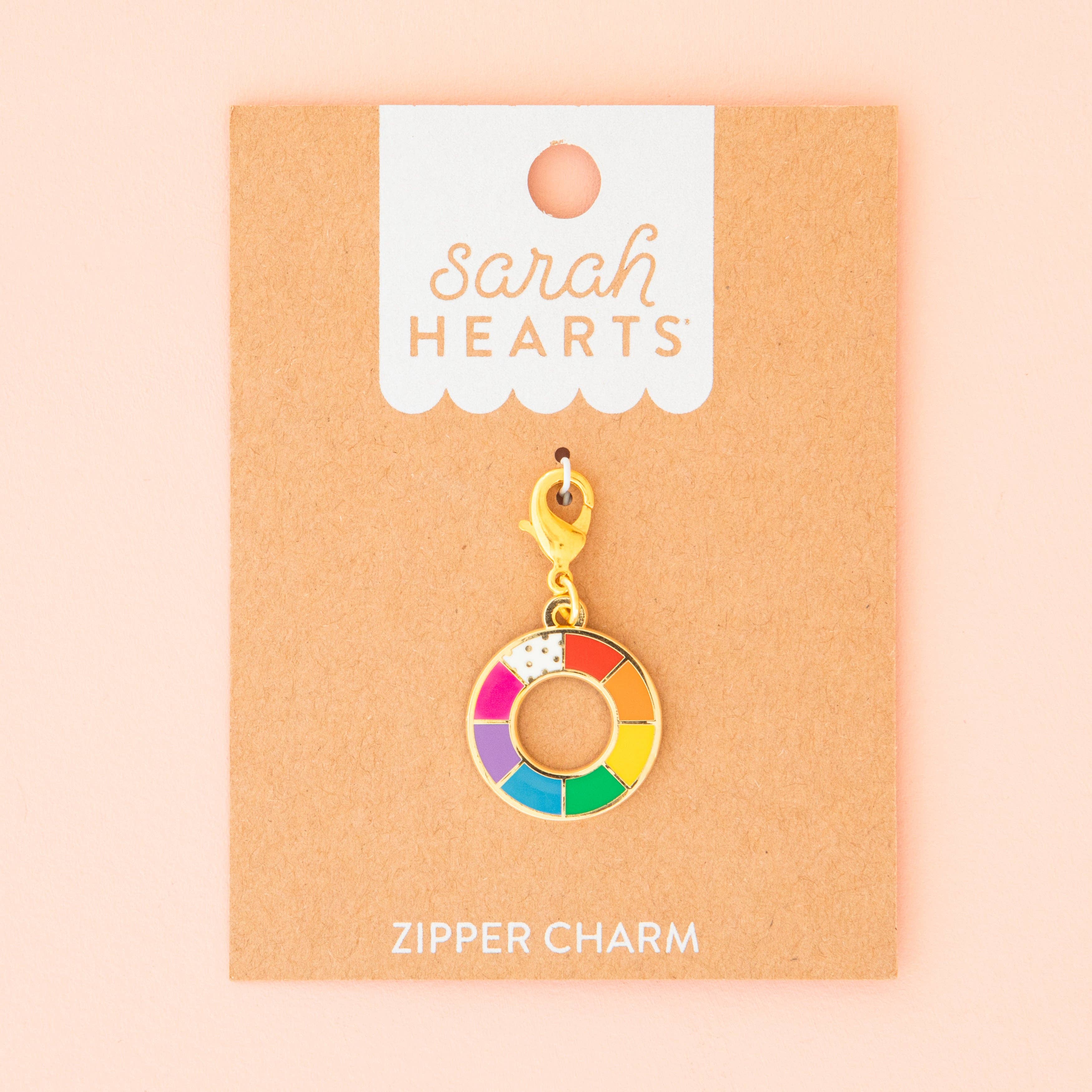 Color Wheel Removable Zipper Charm