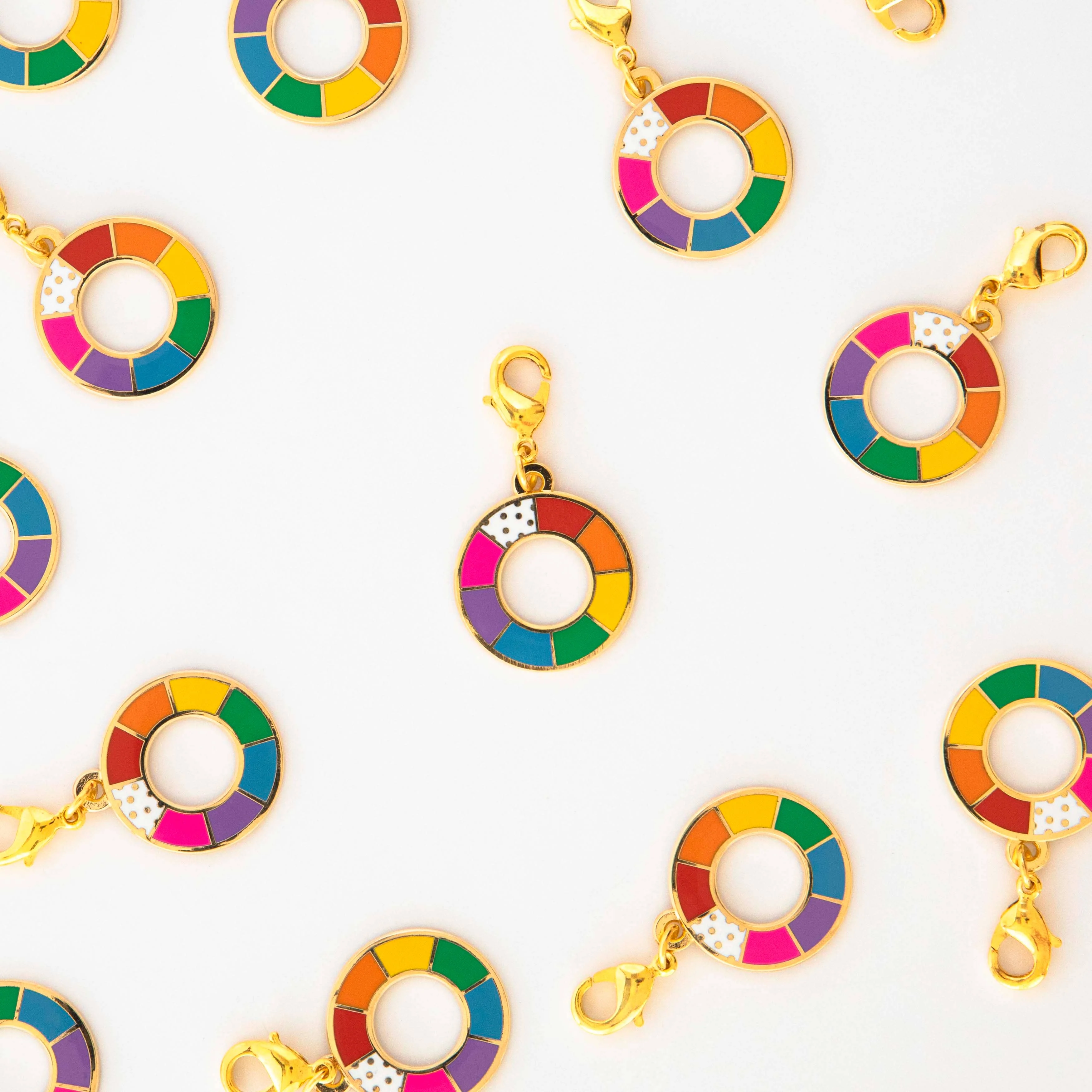 Color Wheel Removable Zipper Charm - Image 2