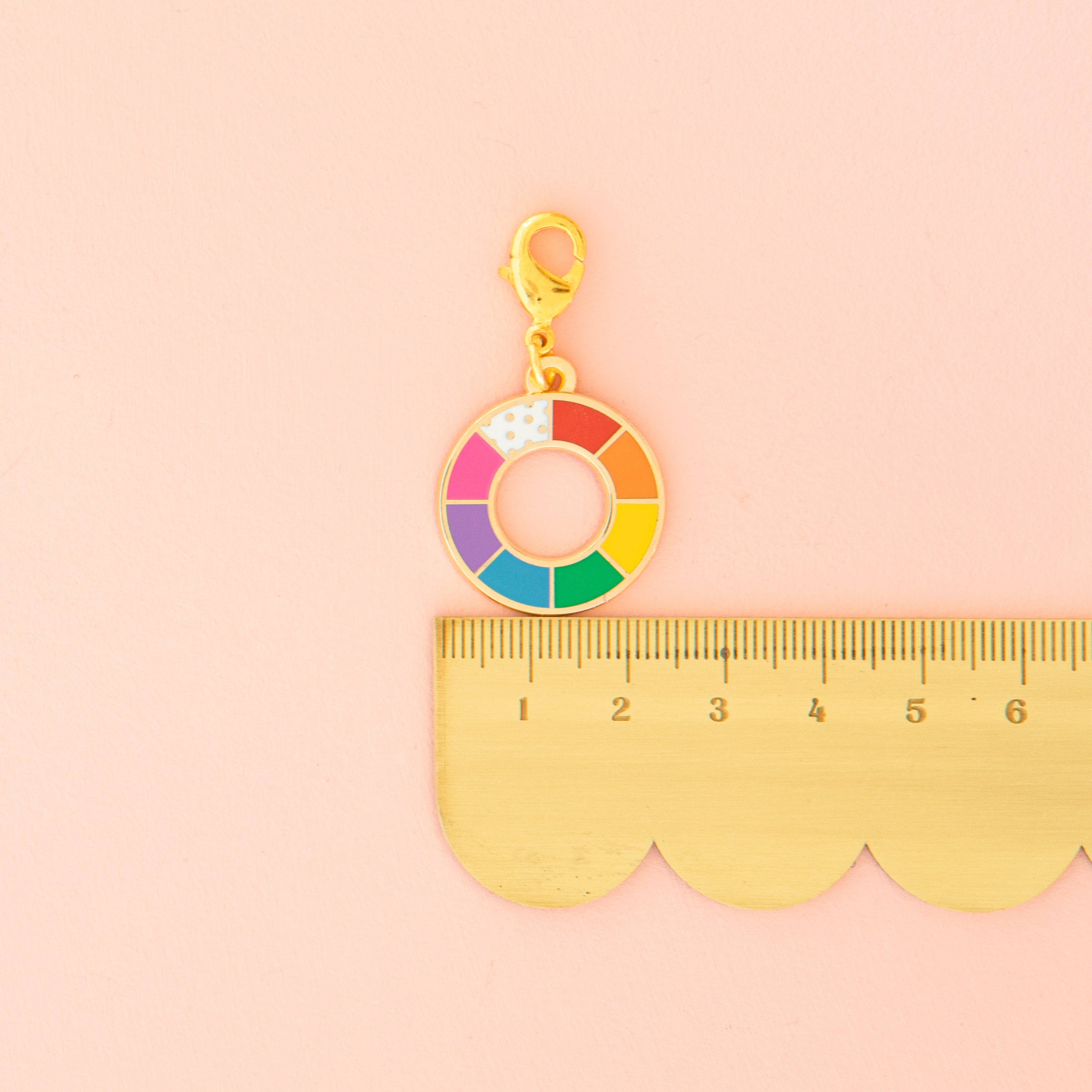 Color Wheel Removable Zipper Charm - Image 3