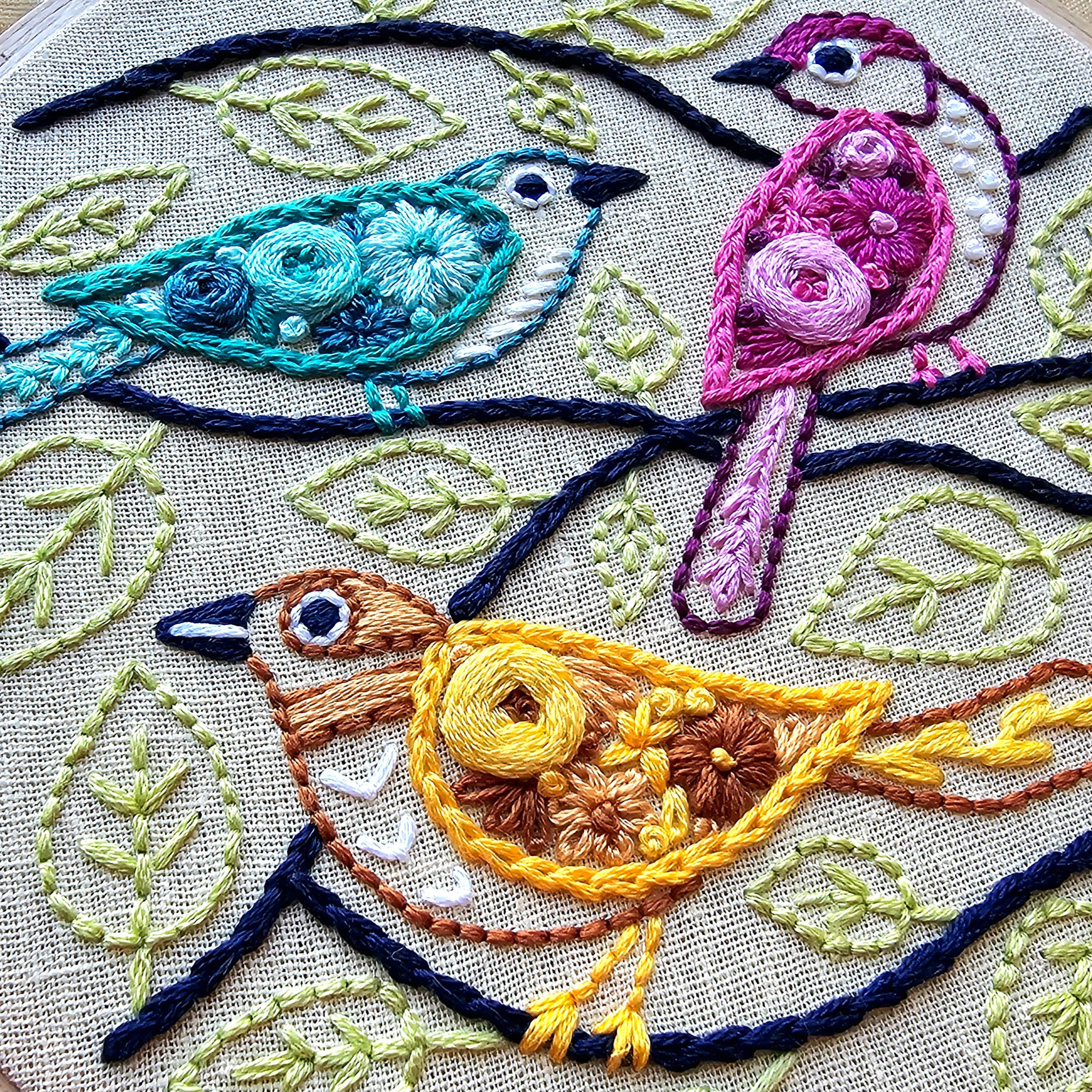 Birds of a Feather Hand Embroidery Kit - Image 2