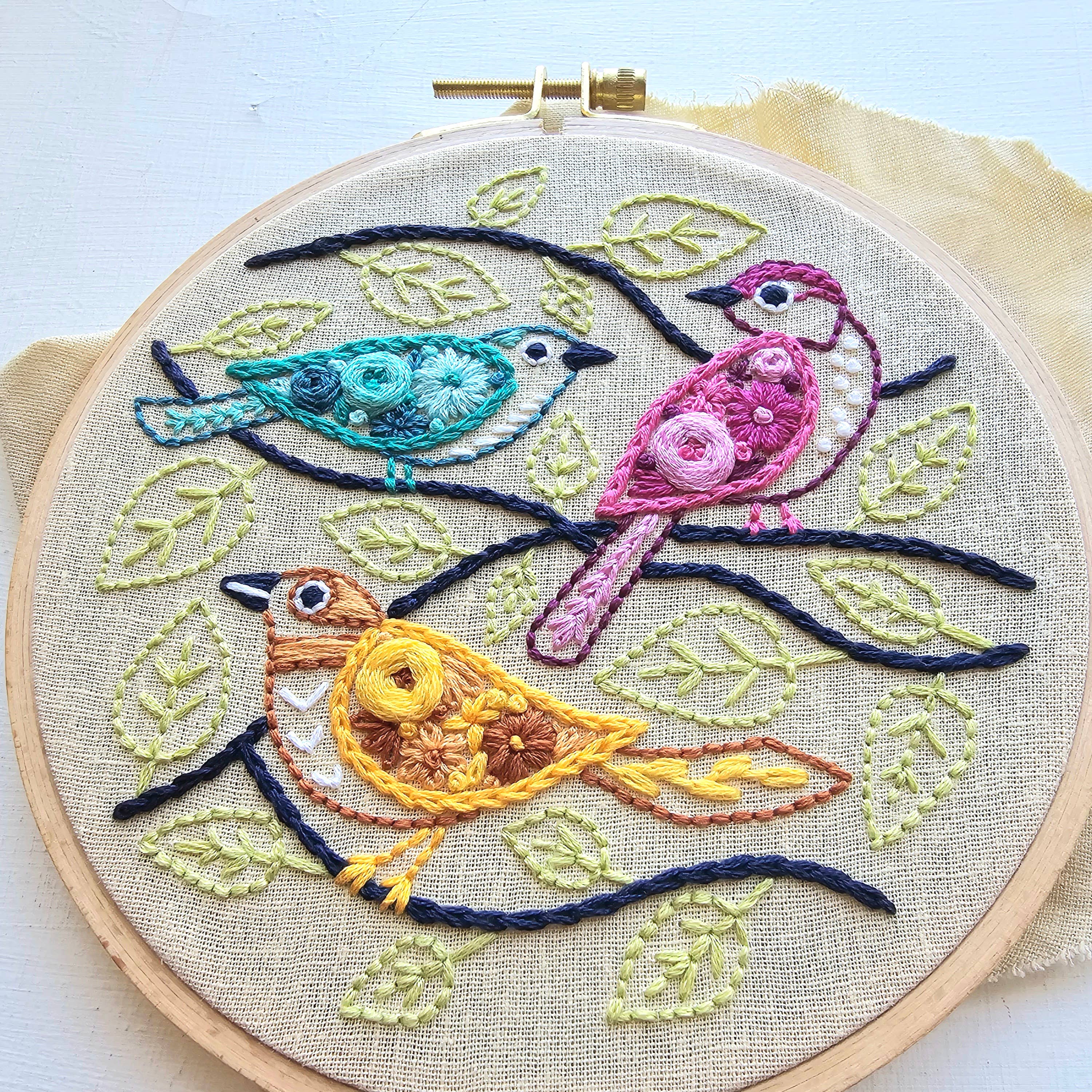 Birds of a Feather Hand Embroidery Kit - Image 3