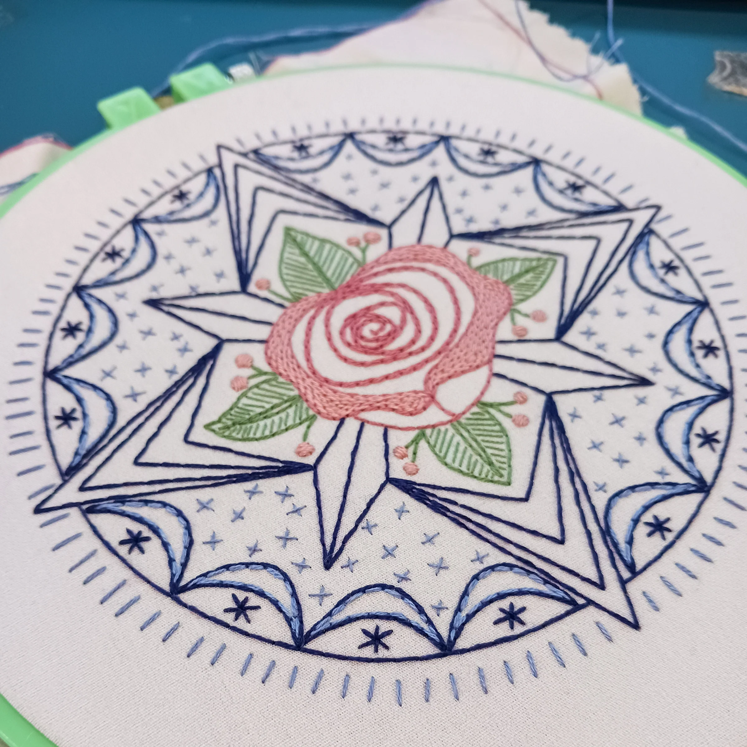 Compass Rose Hand Embroidery Kit - Image 3