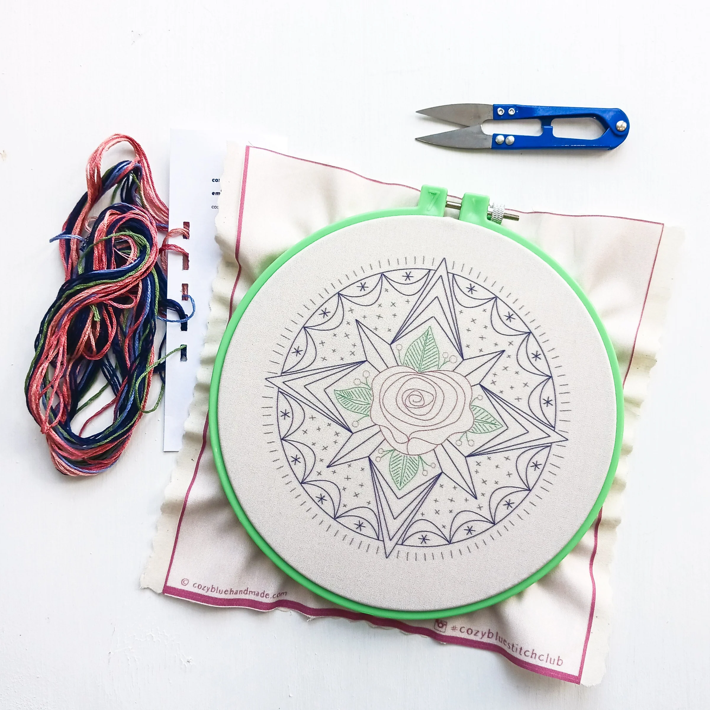 Compass Rose Hand Embroidery Kit - Image 4