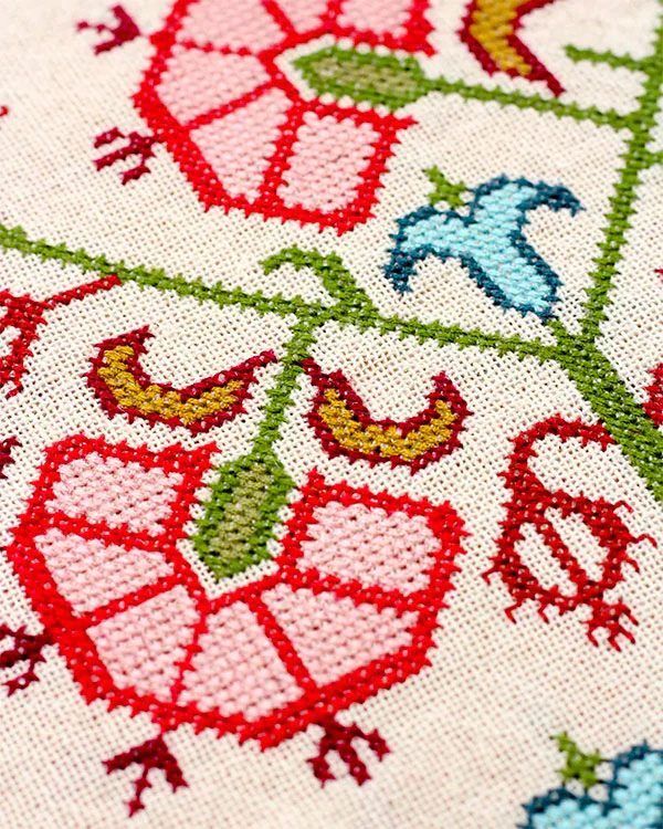 Mediterranean Folk Cross Stitch Kit -Grecian Urn #1 - Image 3