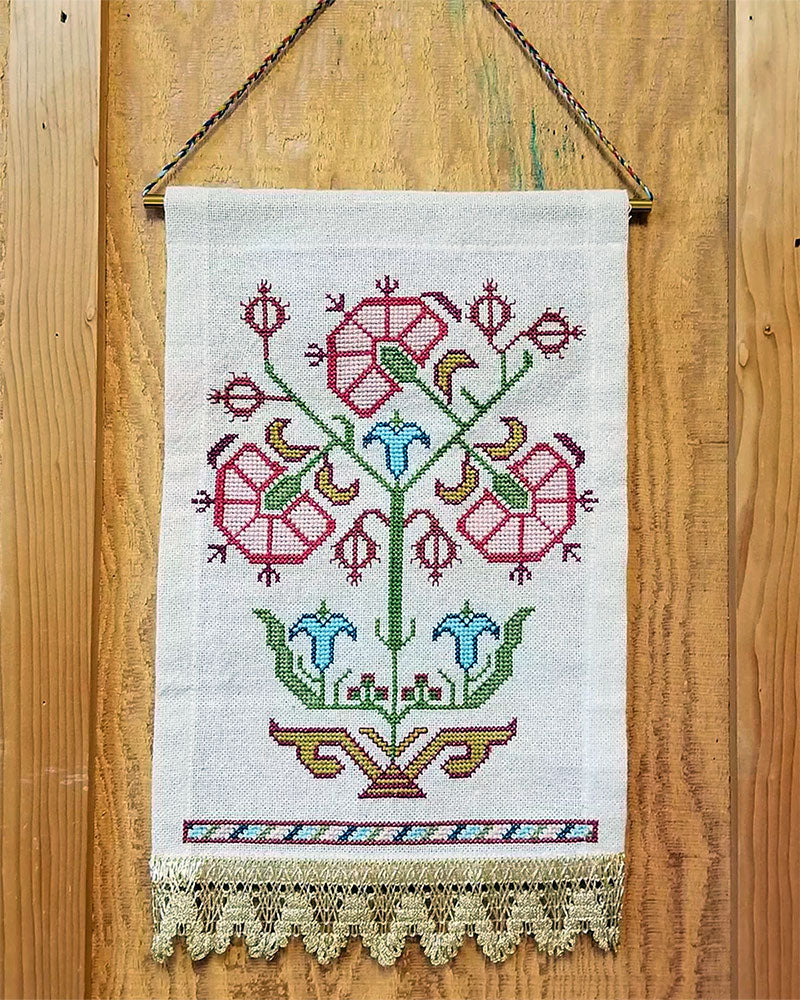 Mediterranean Folk Cross Stitch Kit -Grecian Urn #1 - Image 4