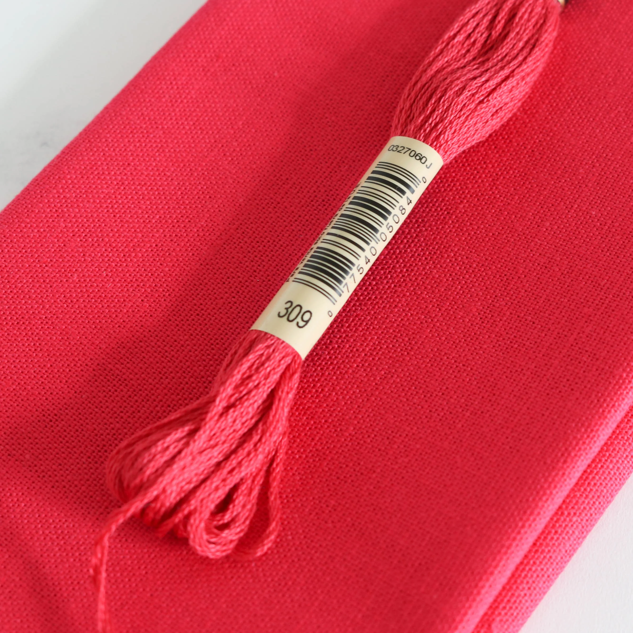 Cotton Hand Embroidery Fabric - Rose - Image 5