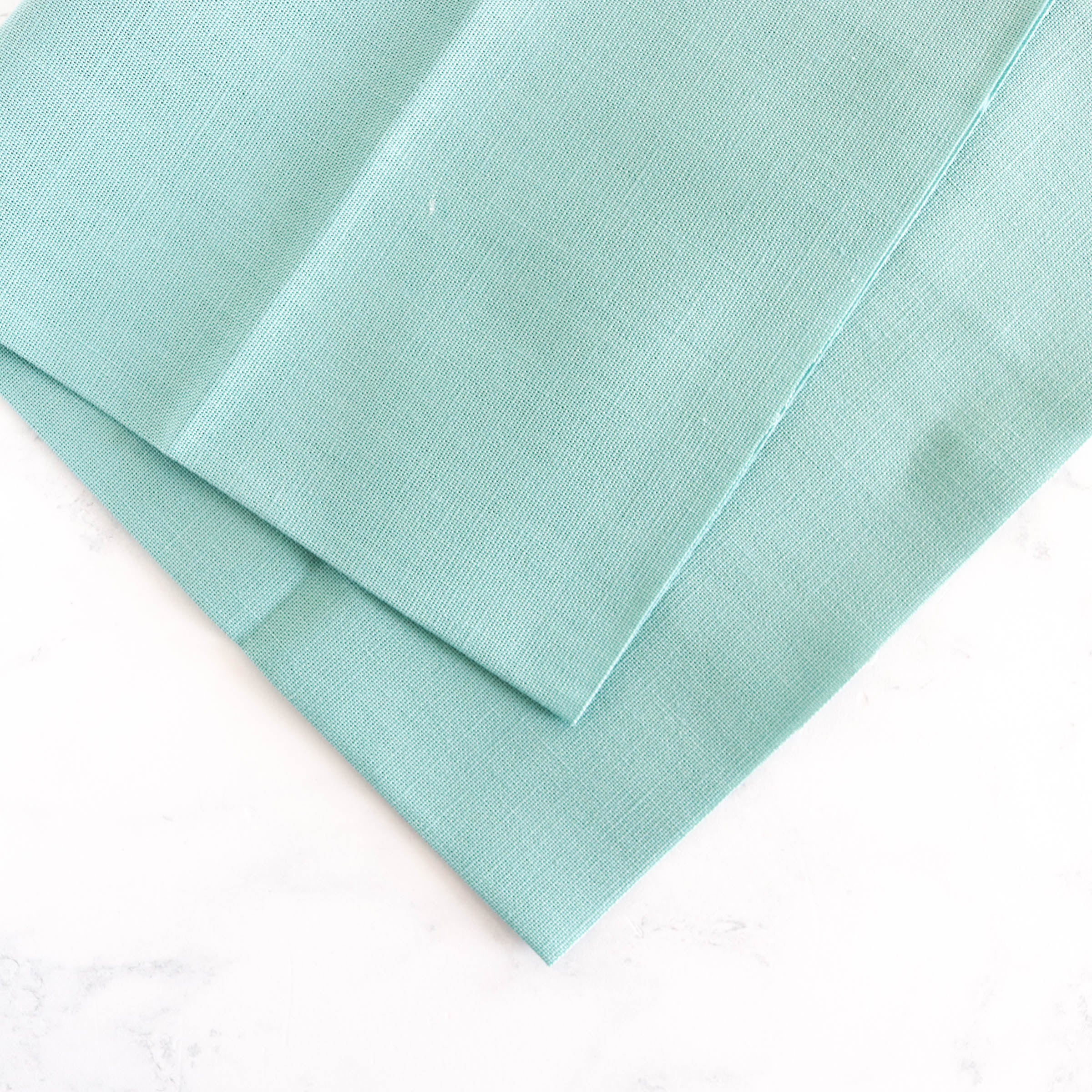 Cotton Hand Embroidery Fabric - Turquoise
