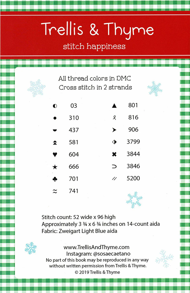 Cozy Christmas Sampler Cross Stitch Pattern - Image 2