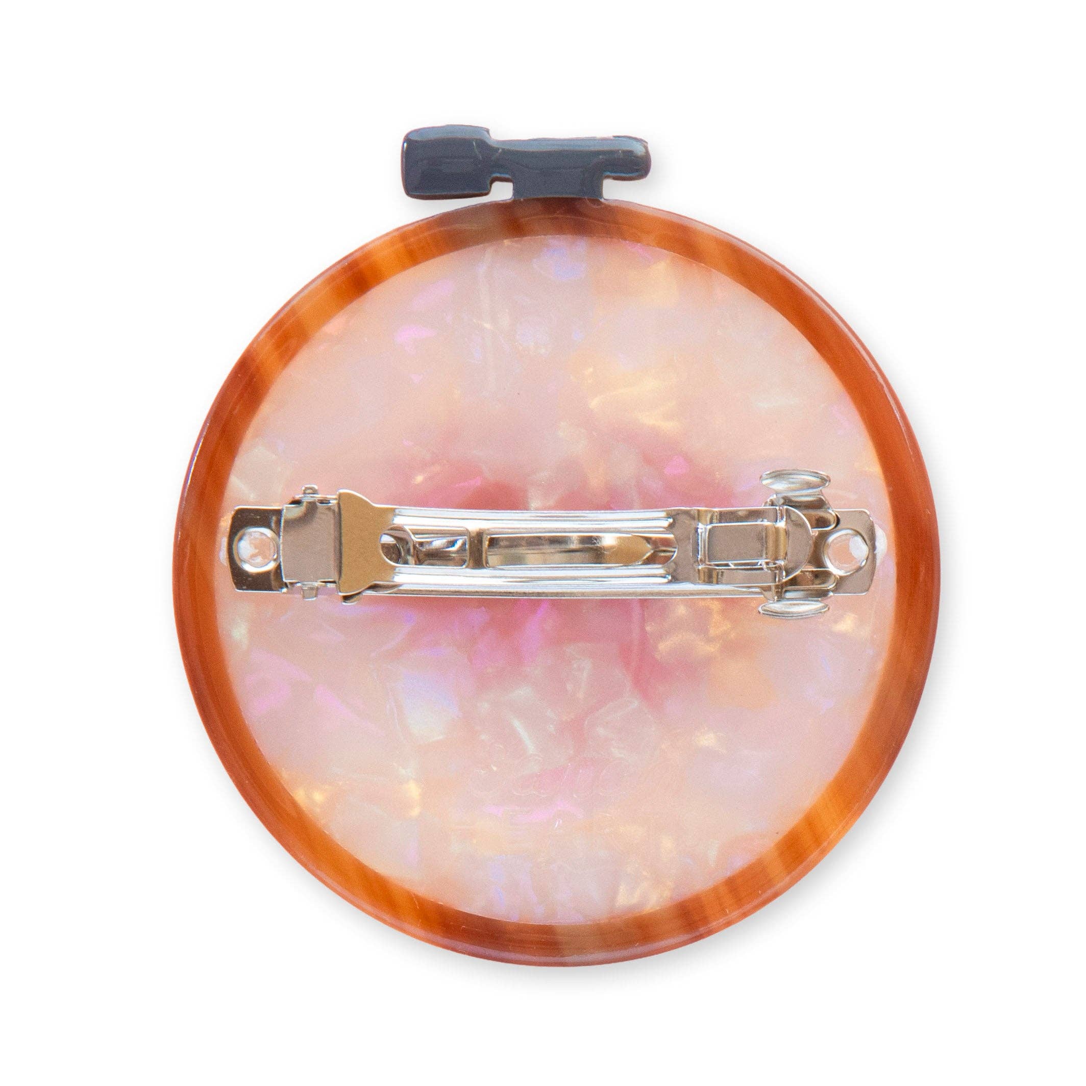 Cross Stitch Embroidery Hoop French Barrette Hair Clip - Image 5