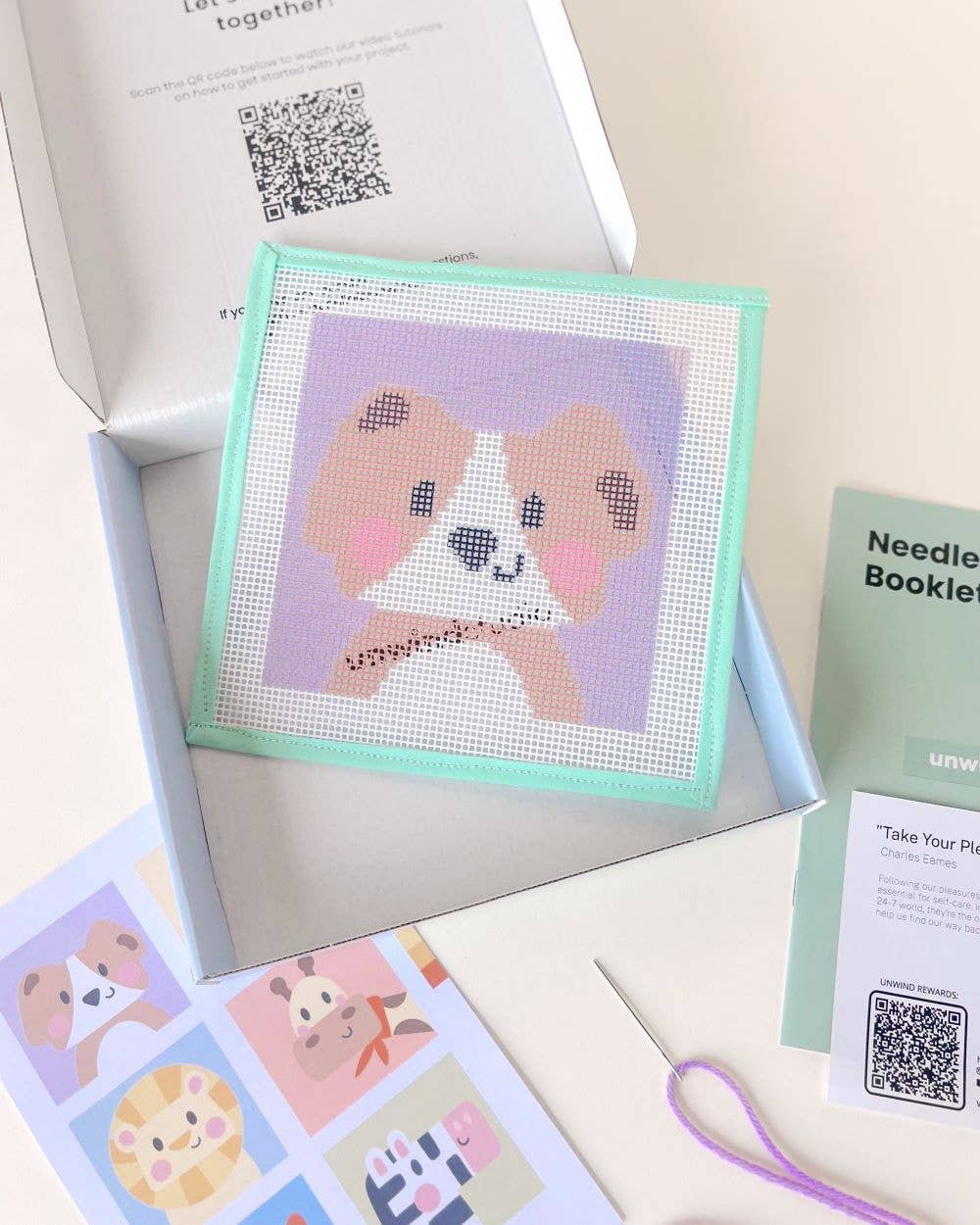 Needlepoint Kit for Kids - David, the Dog - Image 3