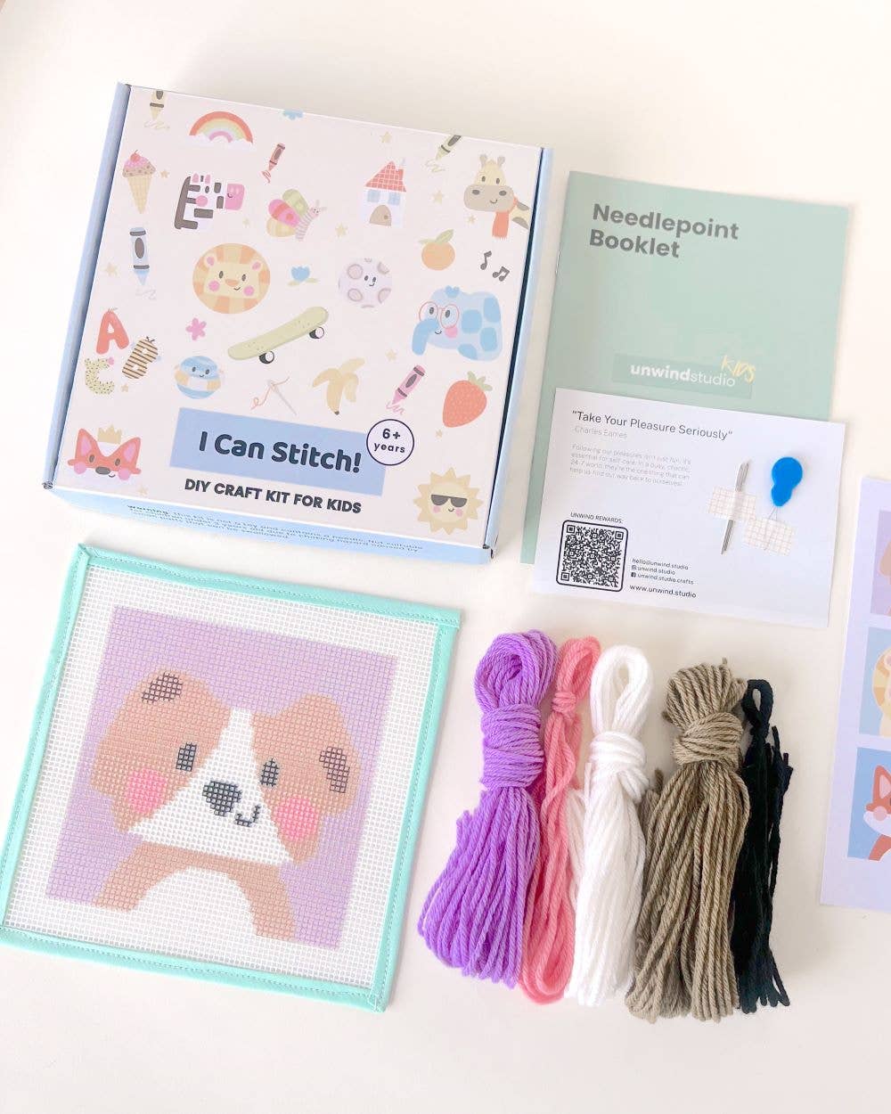 Needlepoint Kit for Kids - David, the Dog - Image 4