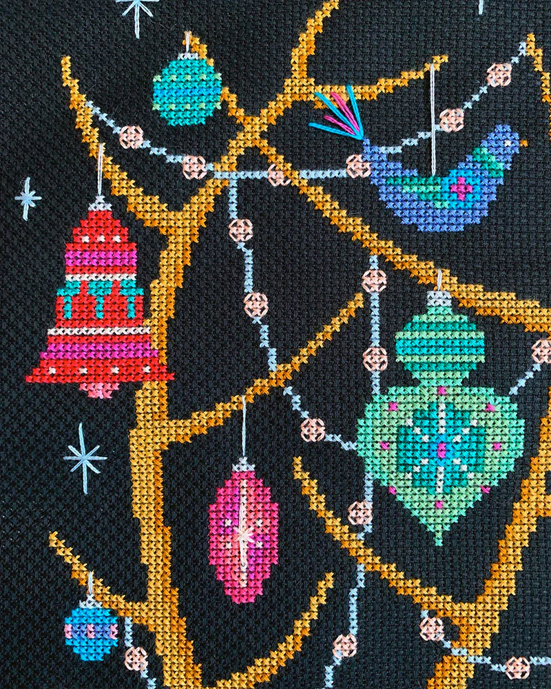 Oh Deer! Christmas Stocking Cross Stitch Pattern - Image 3