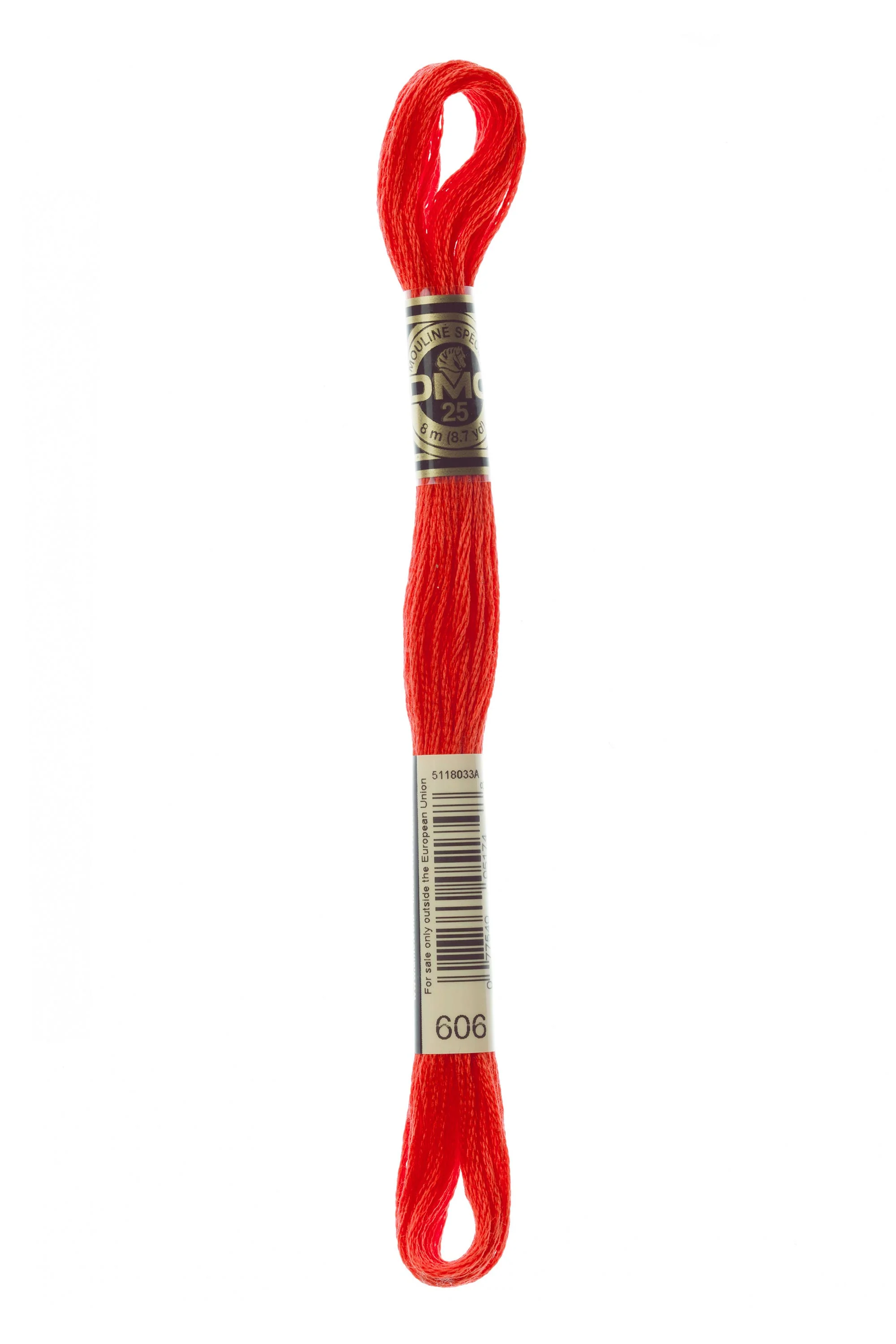 DMC 606 Cotton Embroidery Floss - Image 2